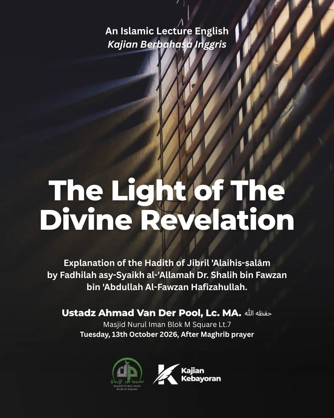 Poster asli dari @masjidnuruliman