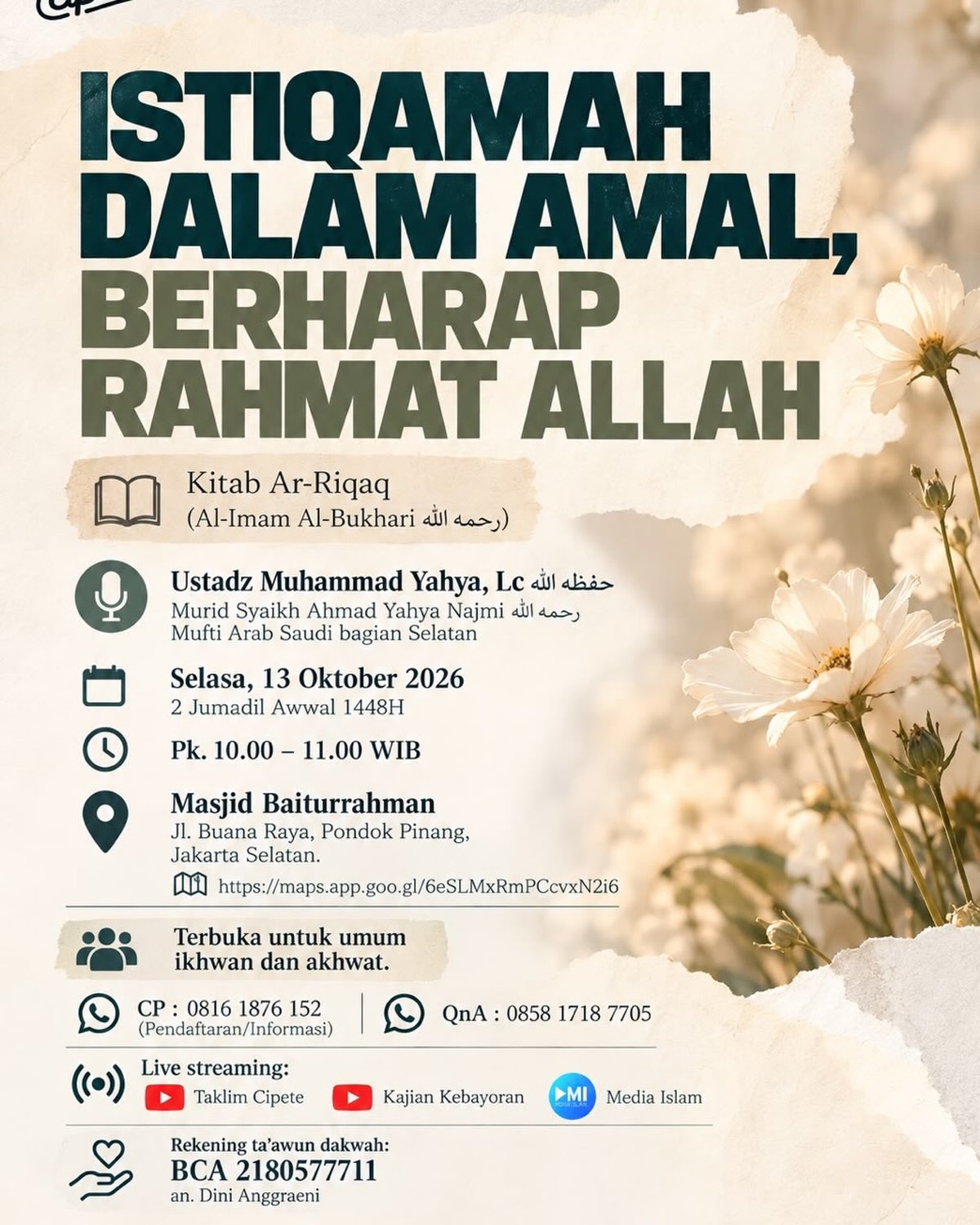 Poster asli dari @mosquebaiturrahman