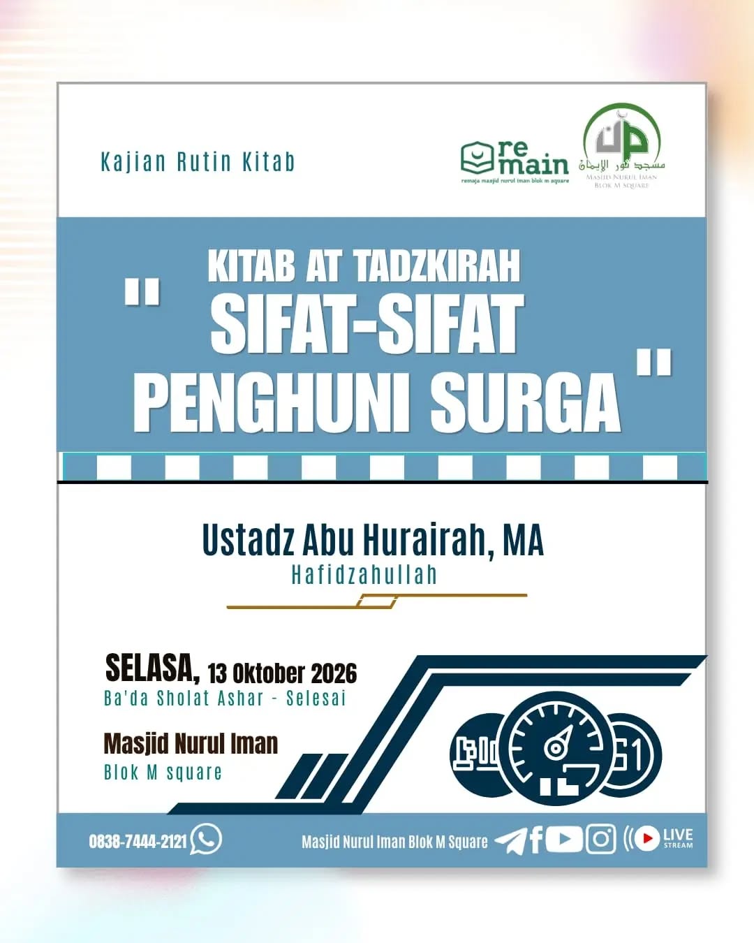 Poster asli dari @masjidnuruliman