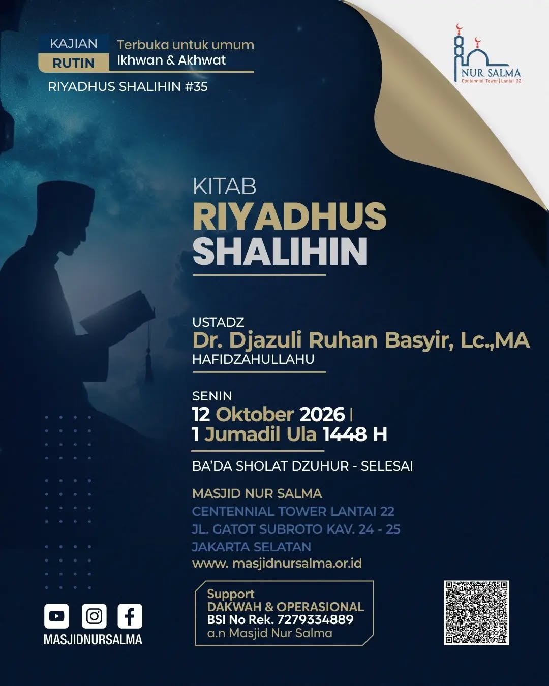Poster asli dari @masjidnursalma