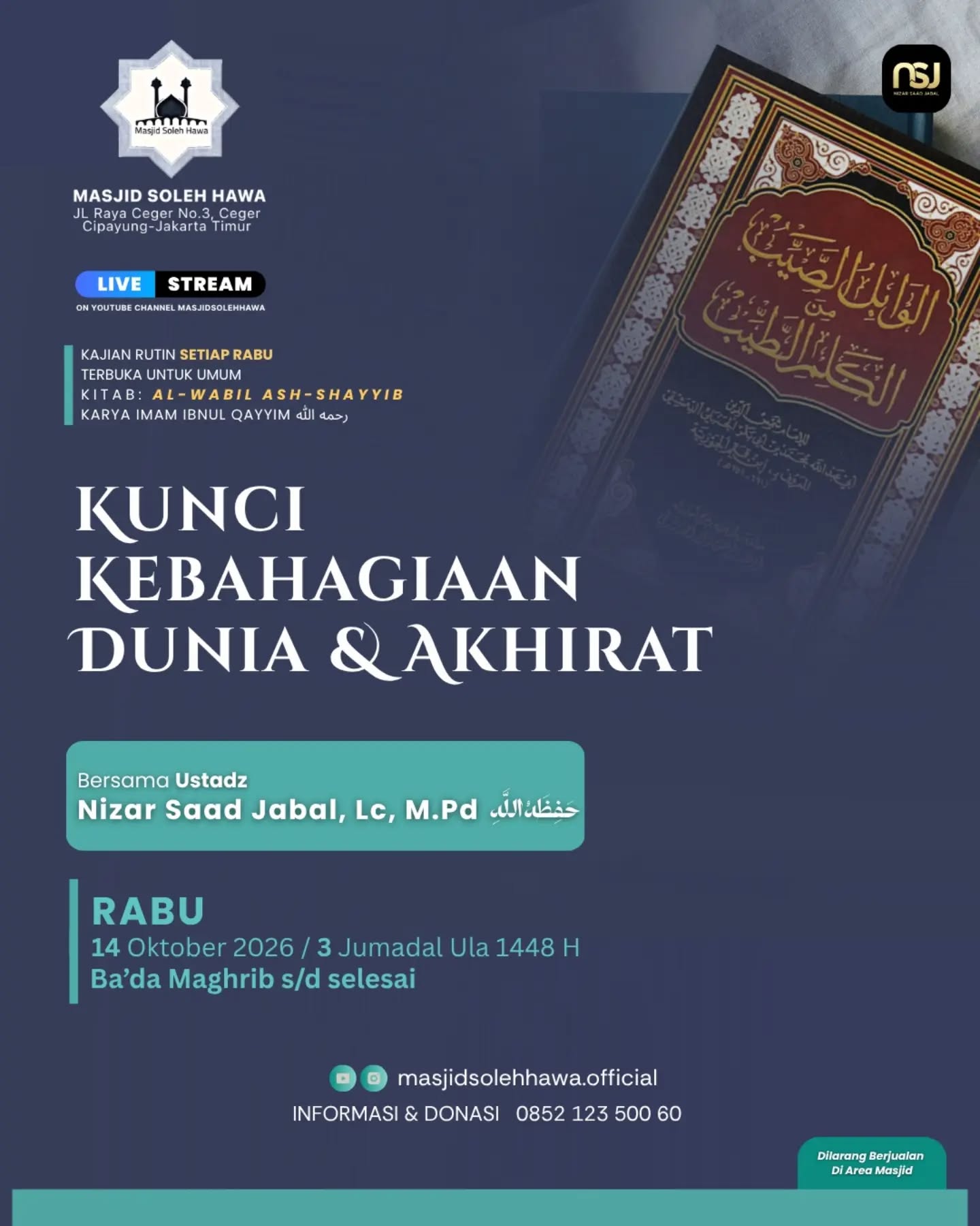 Poster asli dari @masjidsolehhawa.official