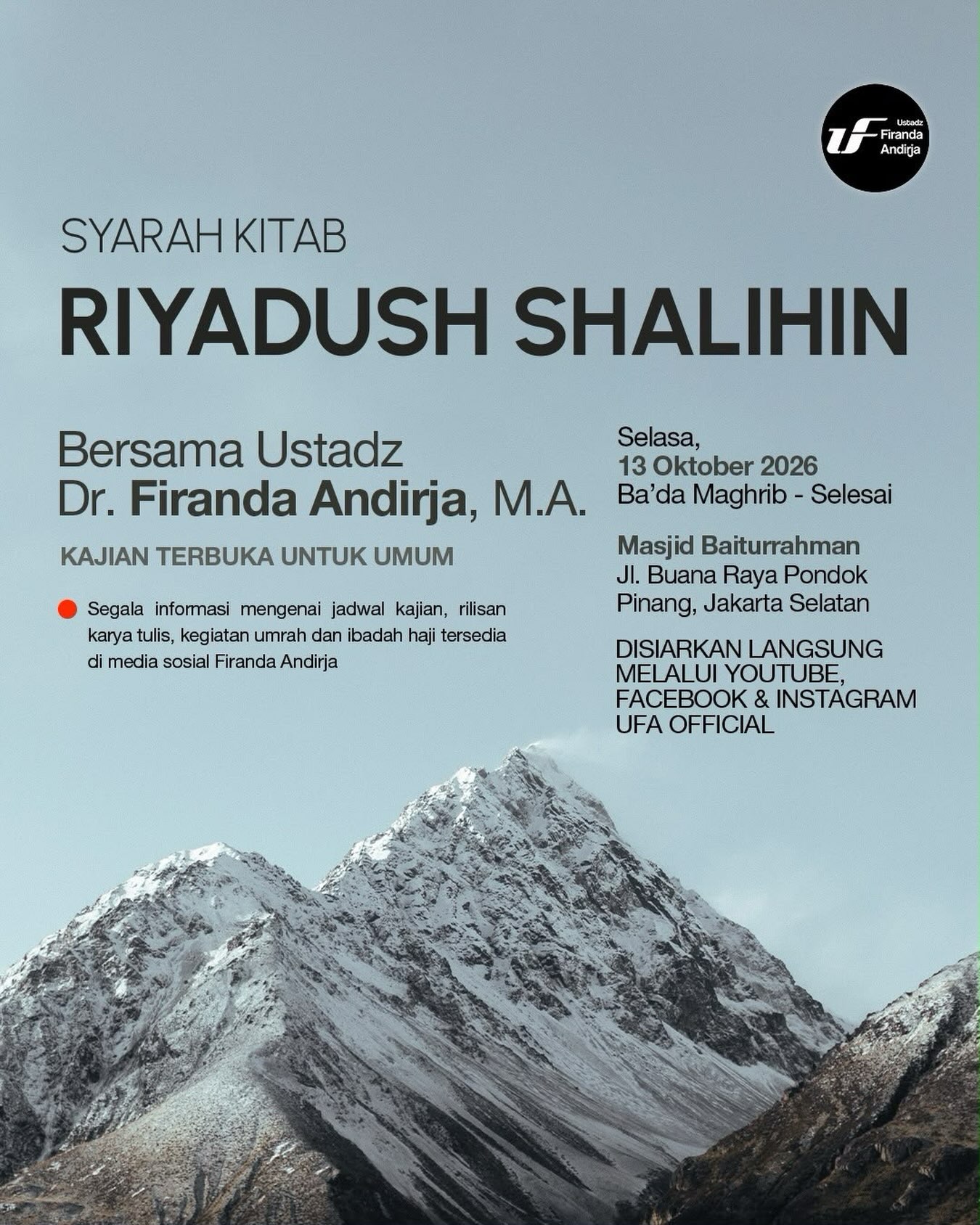 Poster asli dari @mosquebaiturrahman