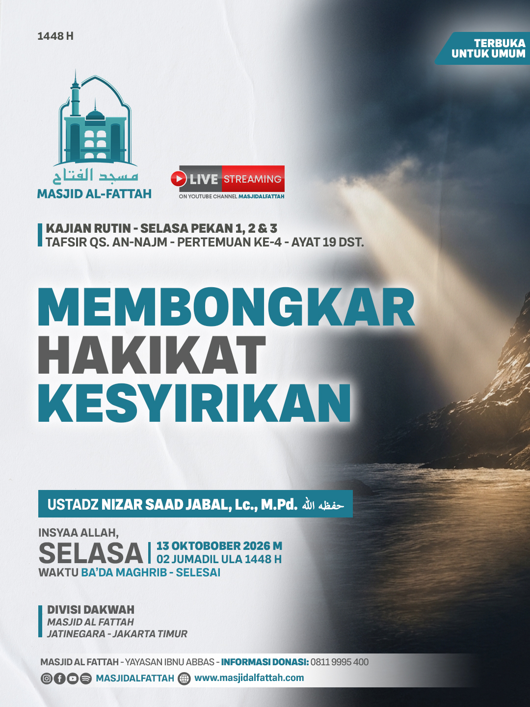 Poster asli dari @masjidalfattah