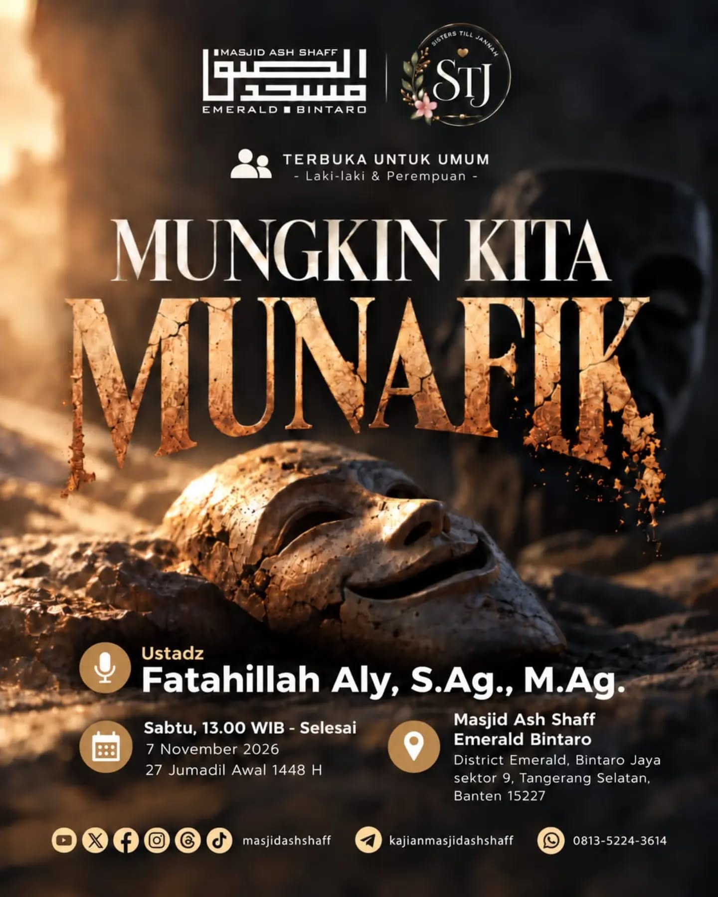 Poster asli dari @masjidashshaff