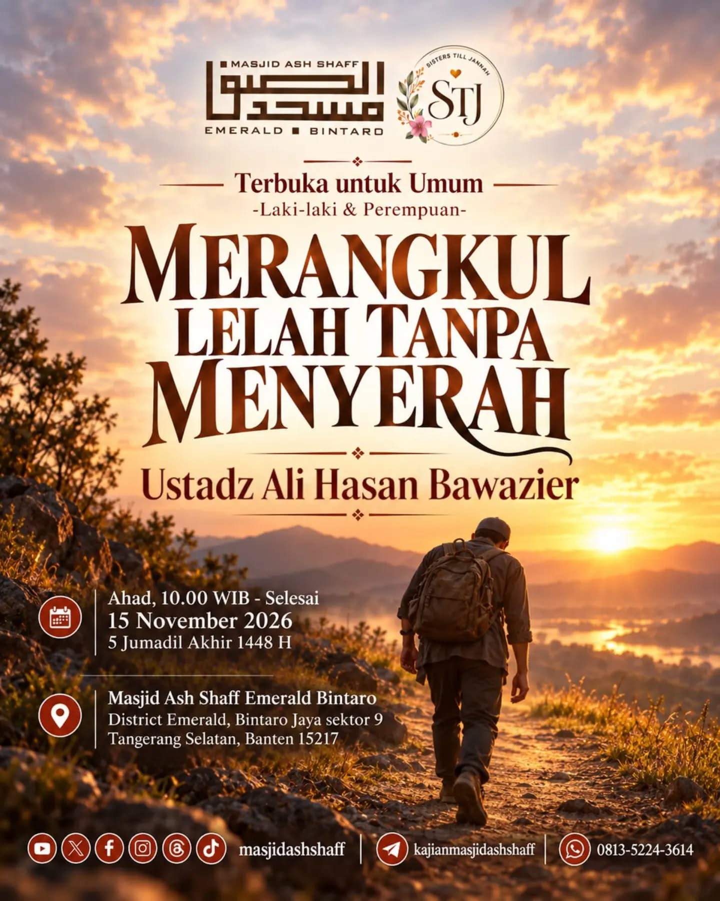 Poster asli dari @masjidashshaff