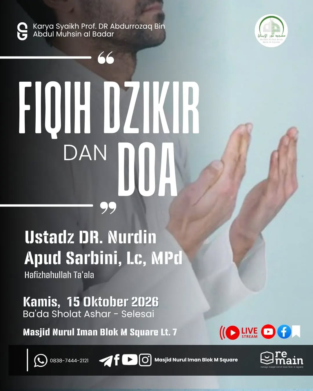 Poster asli dari @masjidnuruliman