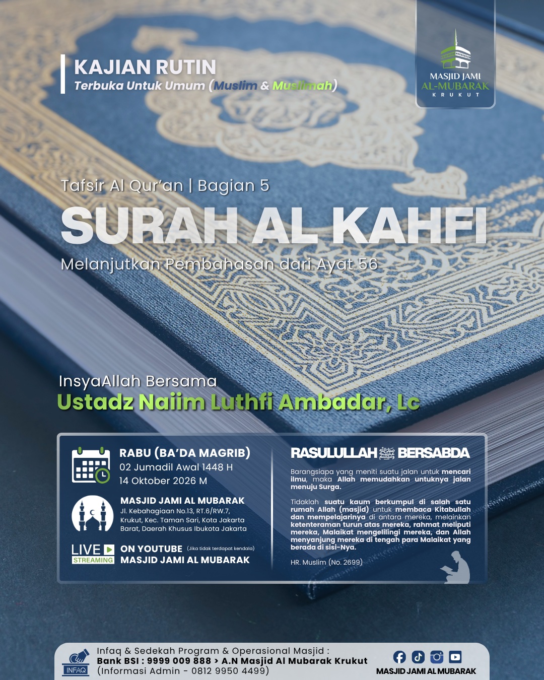 Poster asli dari @masjid.almubarak