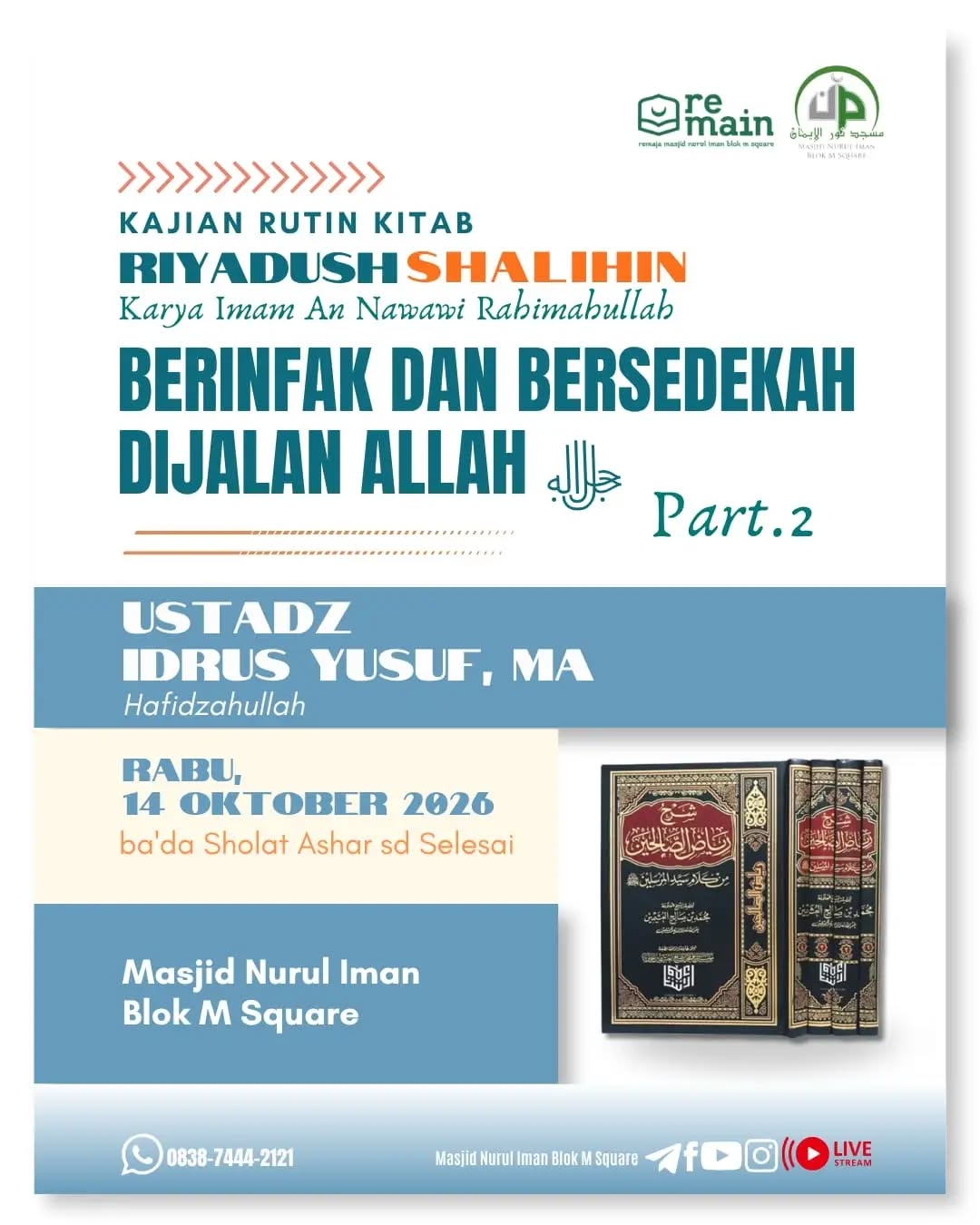 Poster asli dari @masjidnuruliman