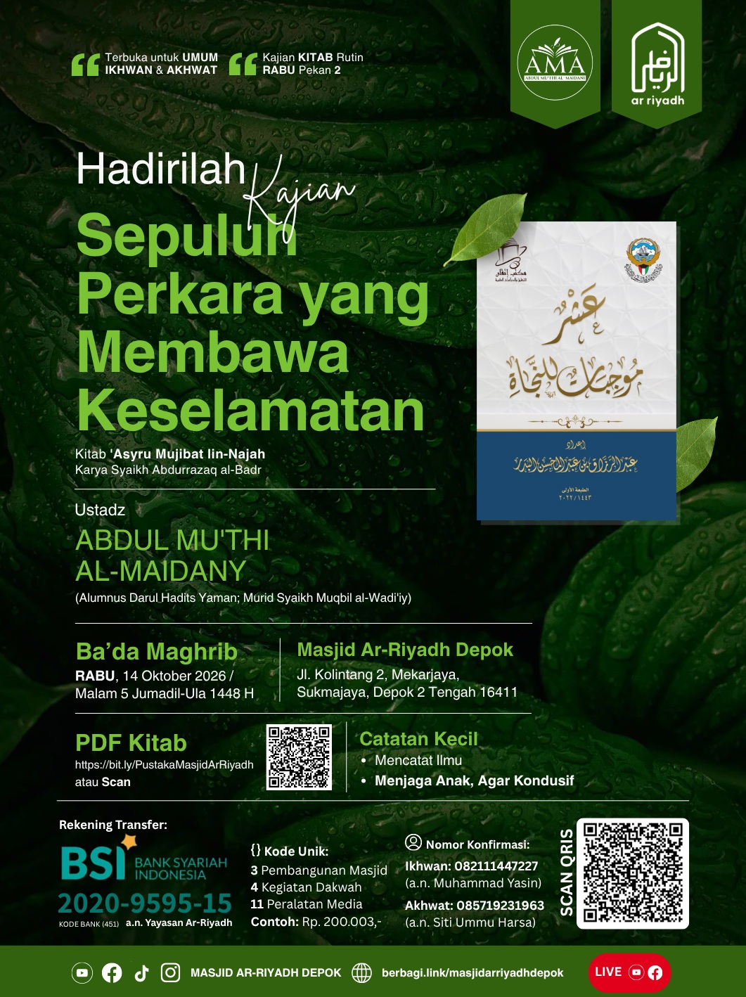 Poster asli dari @mtarriyadh_depok