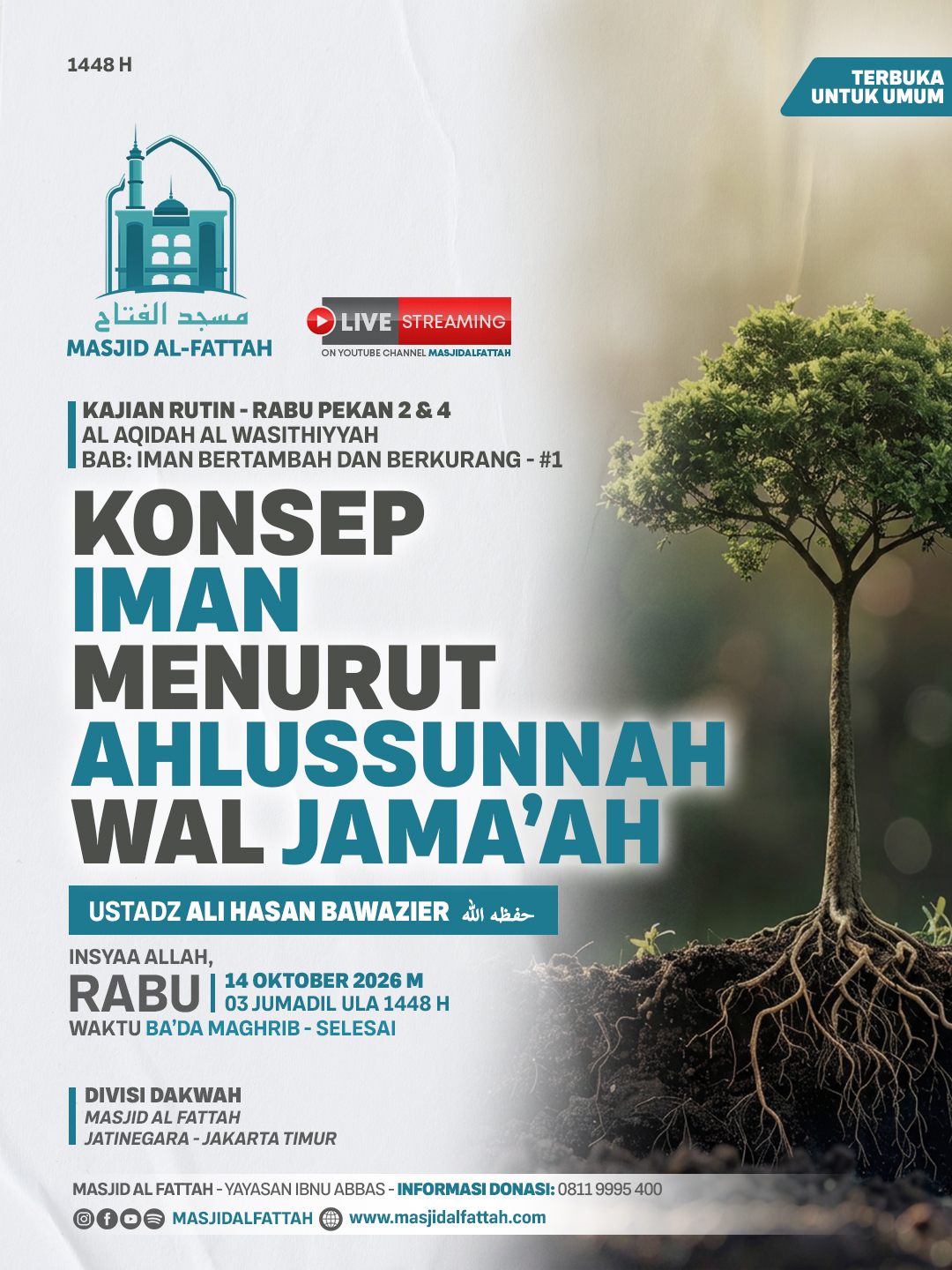 Poster asli dari @masjidalfattah