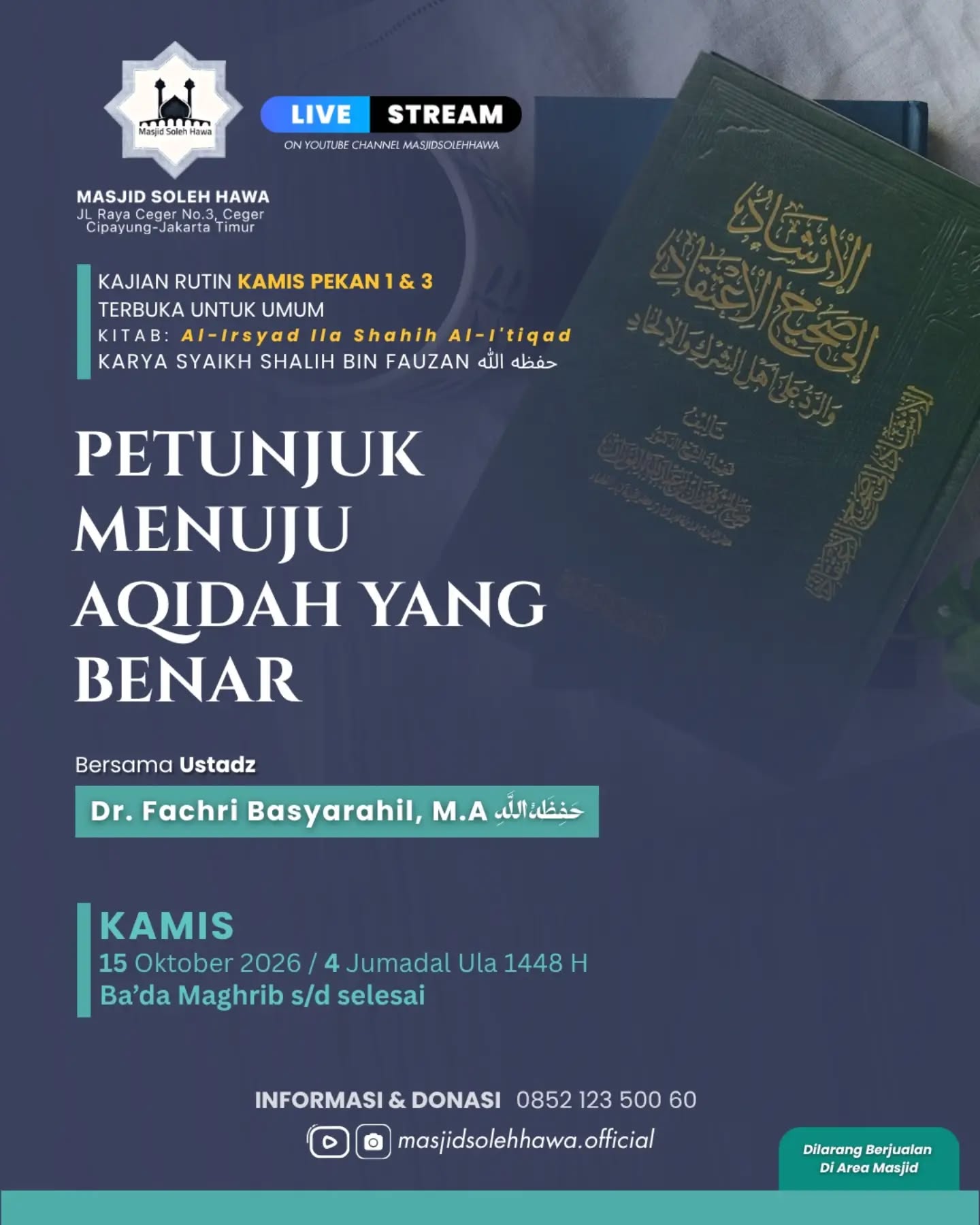 Poster asli dari @masjidsolehhawa.official