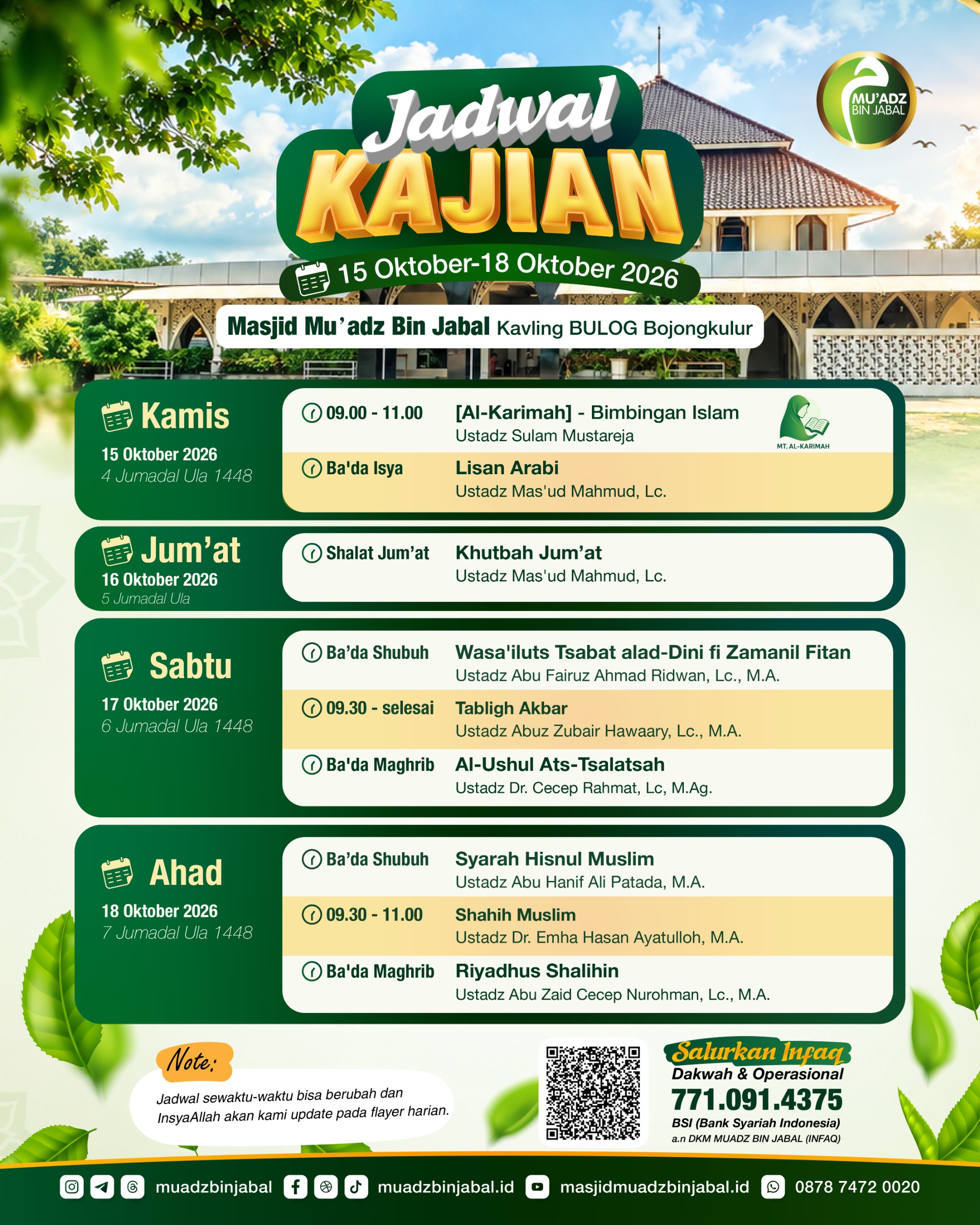 Poster asli dari @muadzbinjabal