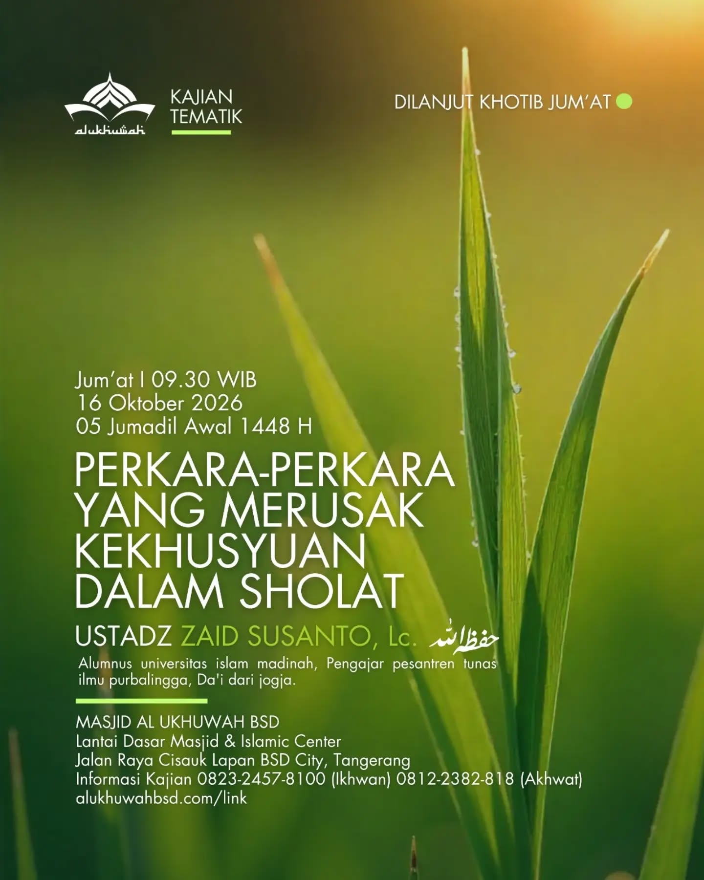 Poster asli dari @masjidalukhuwah