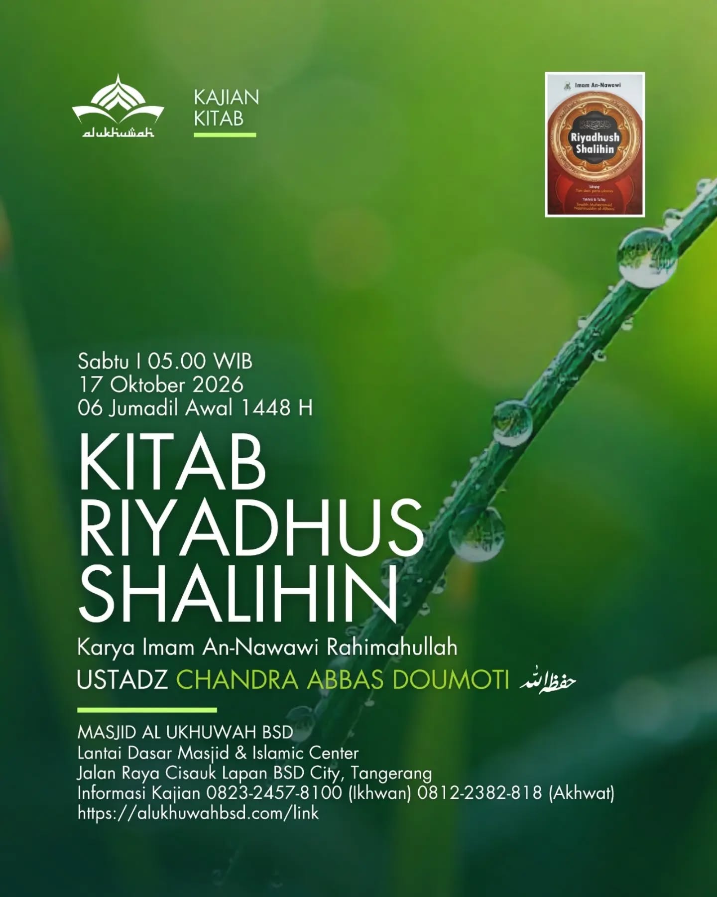 Poster asli dari @masjidalukhuwah