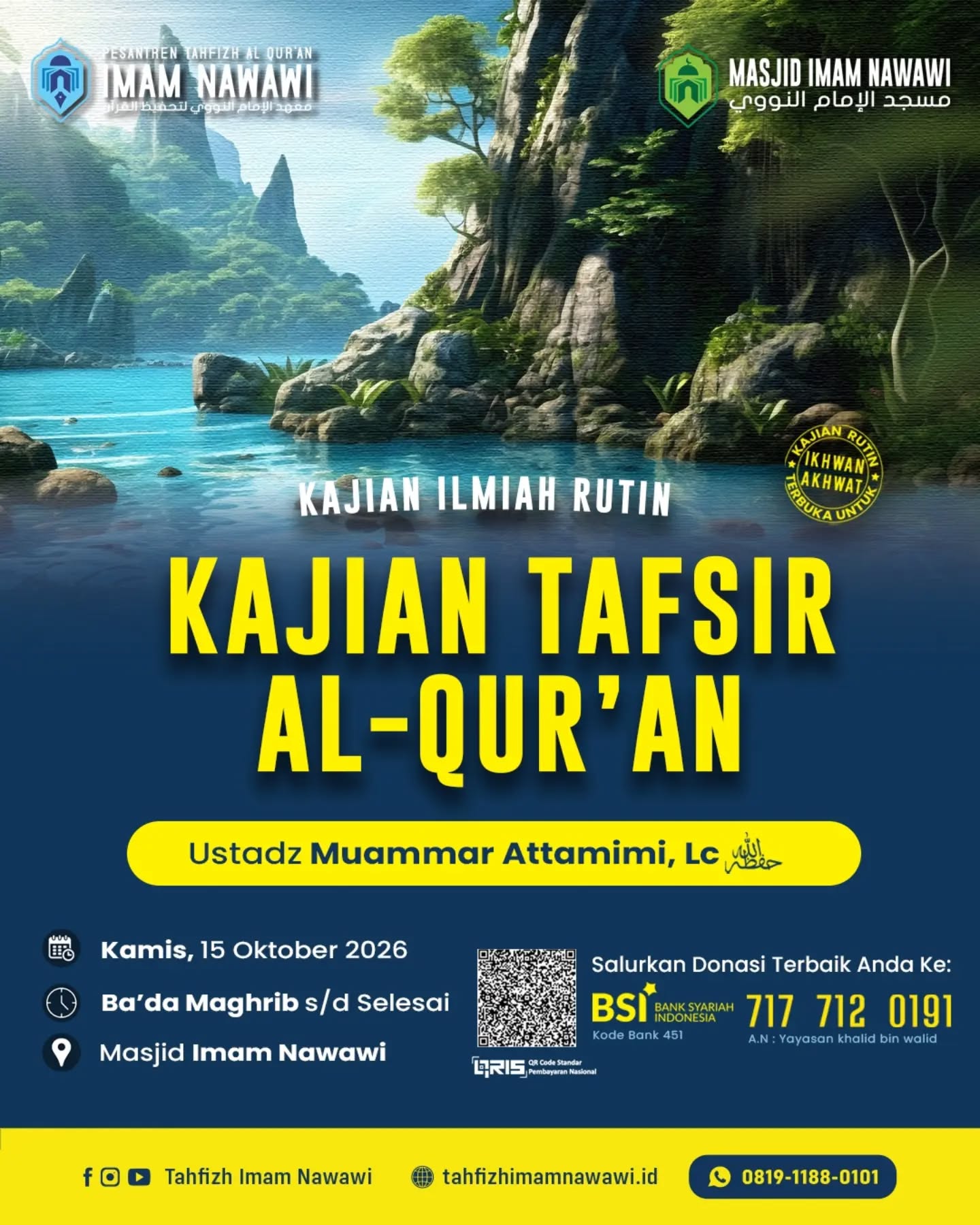 Poster asli dari @tahfizhimamnawawi