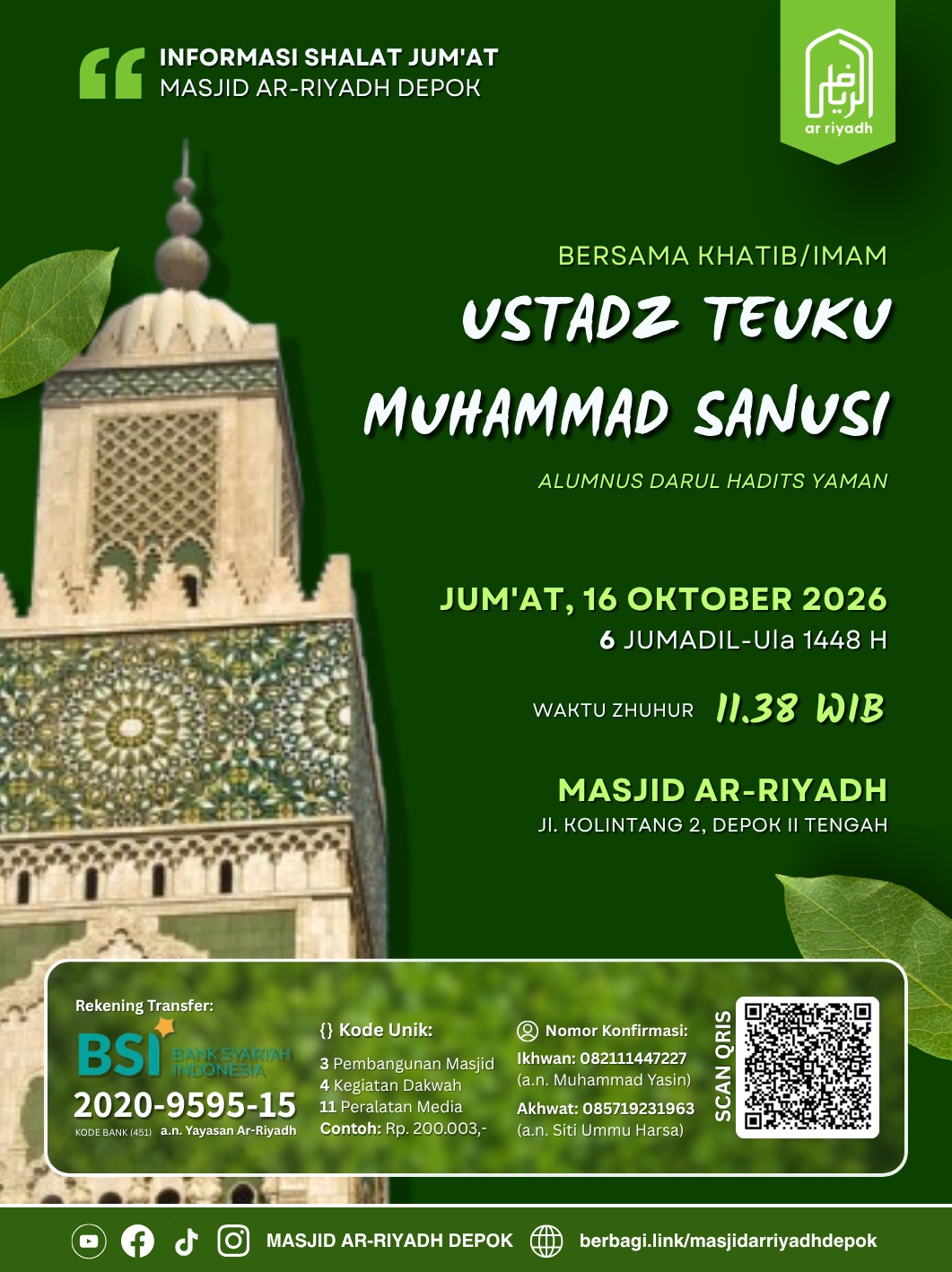 Poster asli dari @mtarriyadh_depok