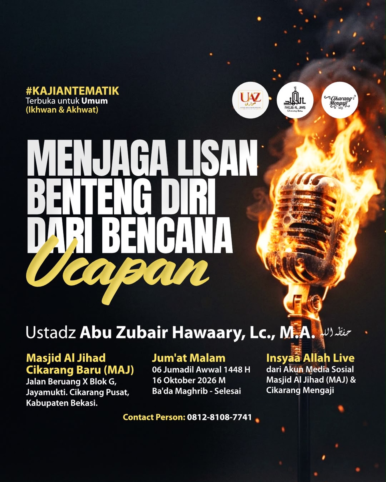 Poster asli dari @masjidaljihad.cikarangbaru