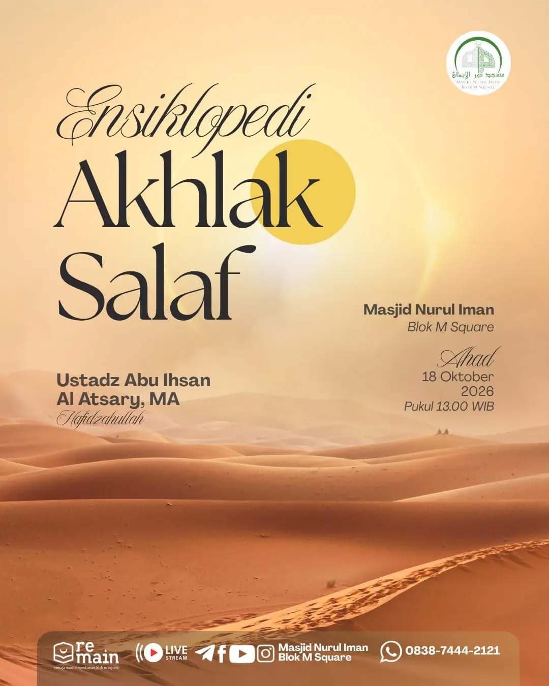 Poster asli dari @masjidnuruliman