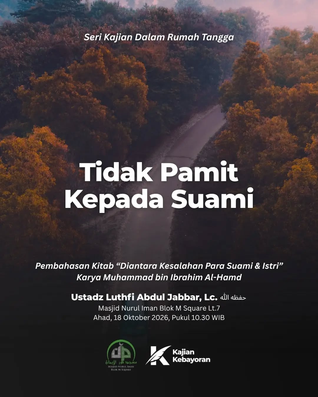 Poster asli dari @masjidnuruliman
