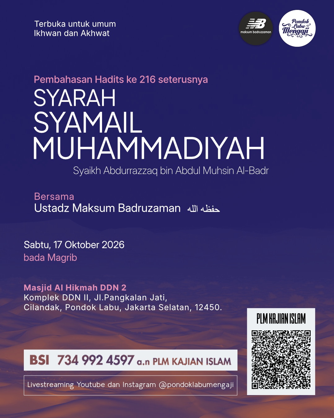 Poster asli dari @pondoklabumengaji