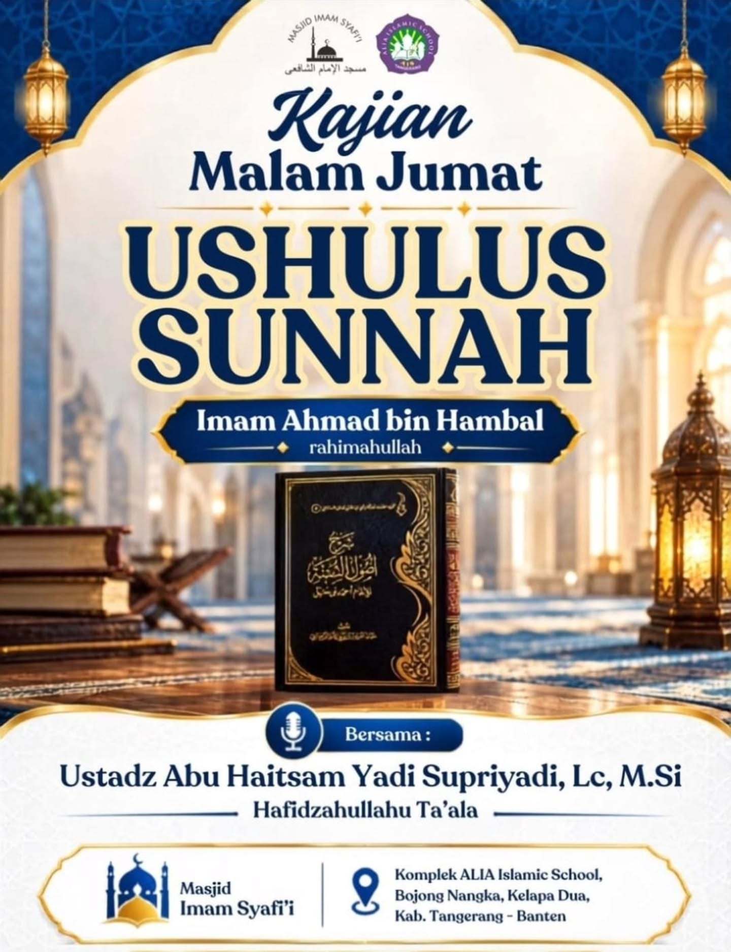 Poster asli dari @masjid_imam_syafii_bonang