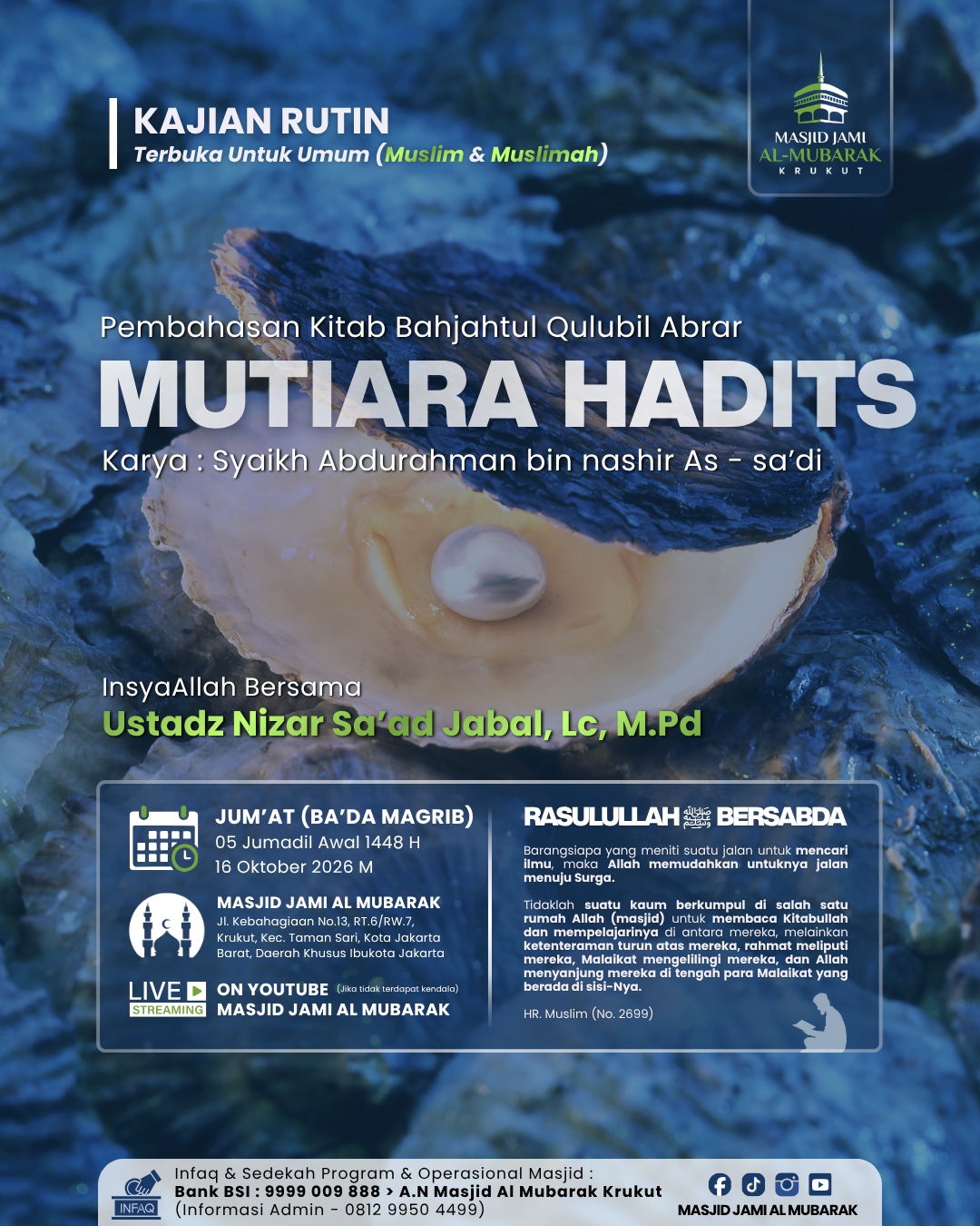 Poster asli dari @masjid.almubarak