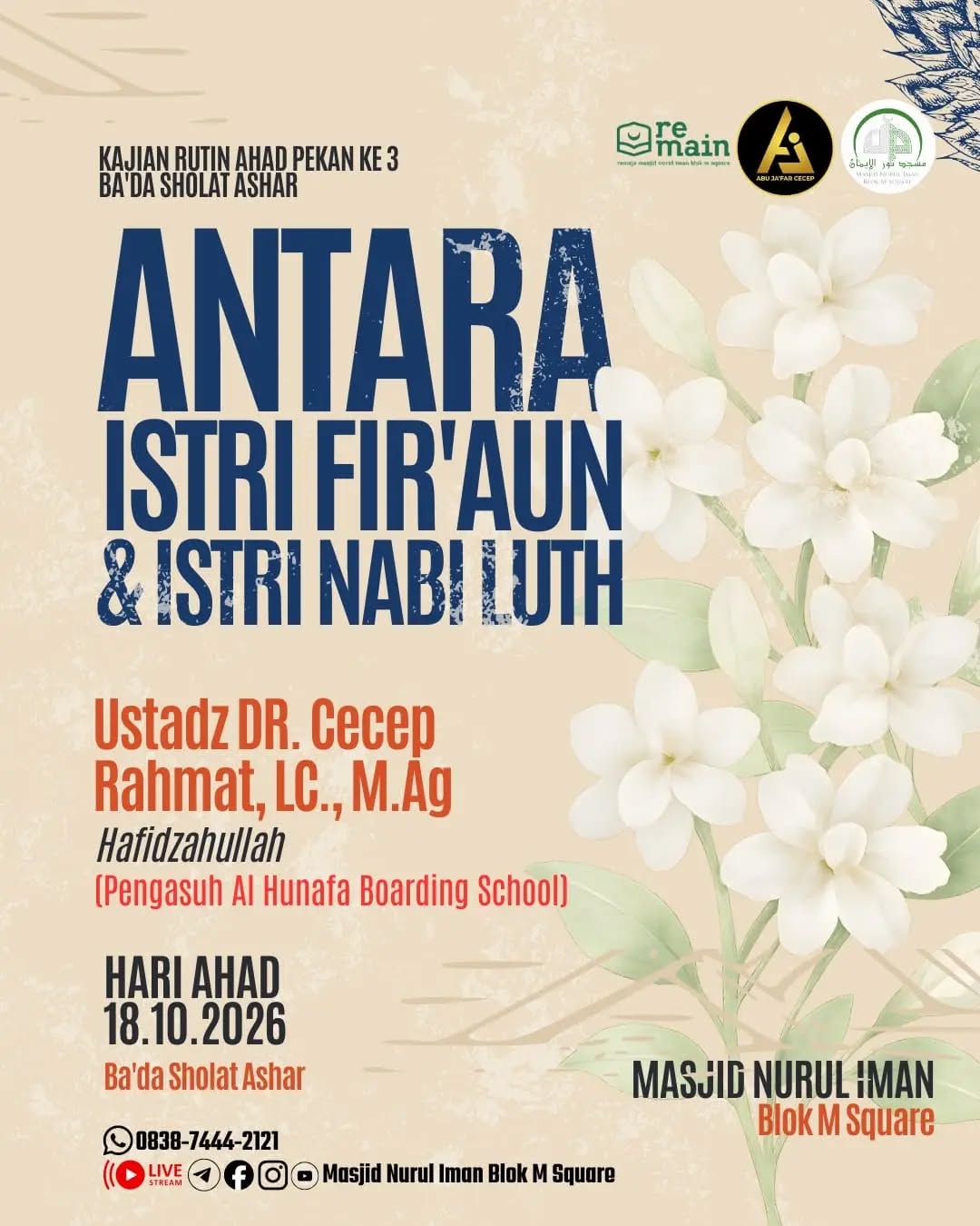 Poster asli dari @masjidnuruliman