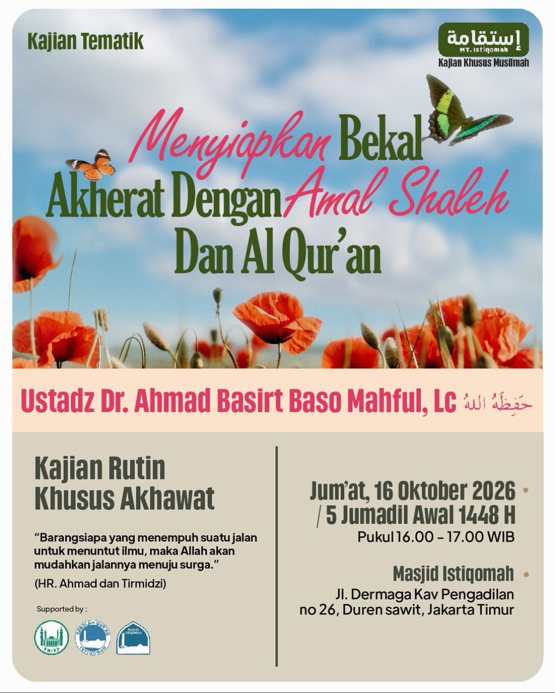 Poster asli dari @masjidistiqomah.id