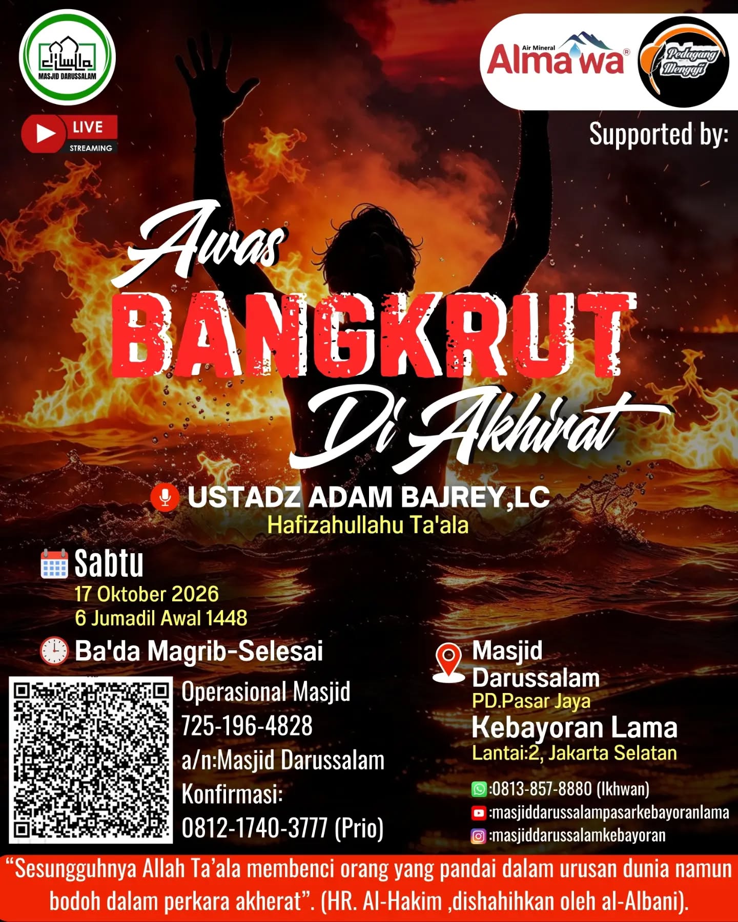 Poster asli dari @masjiddarussalamkebayoran