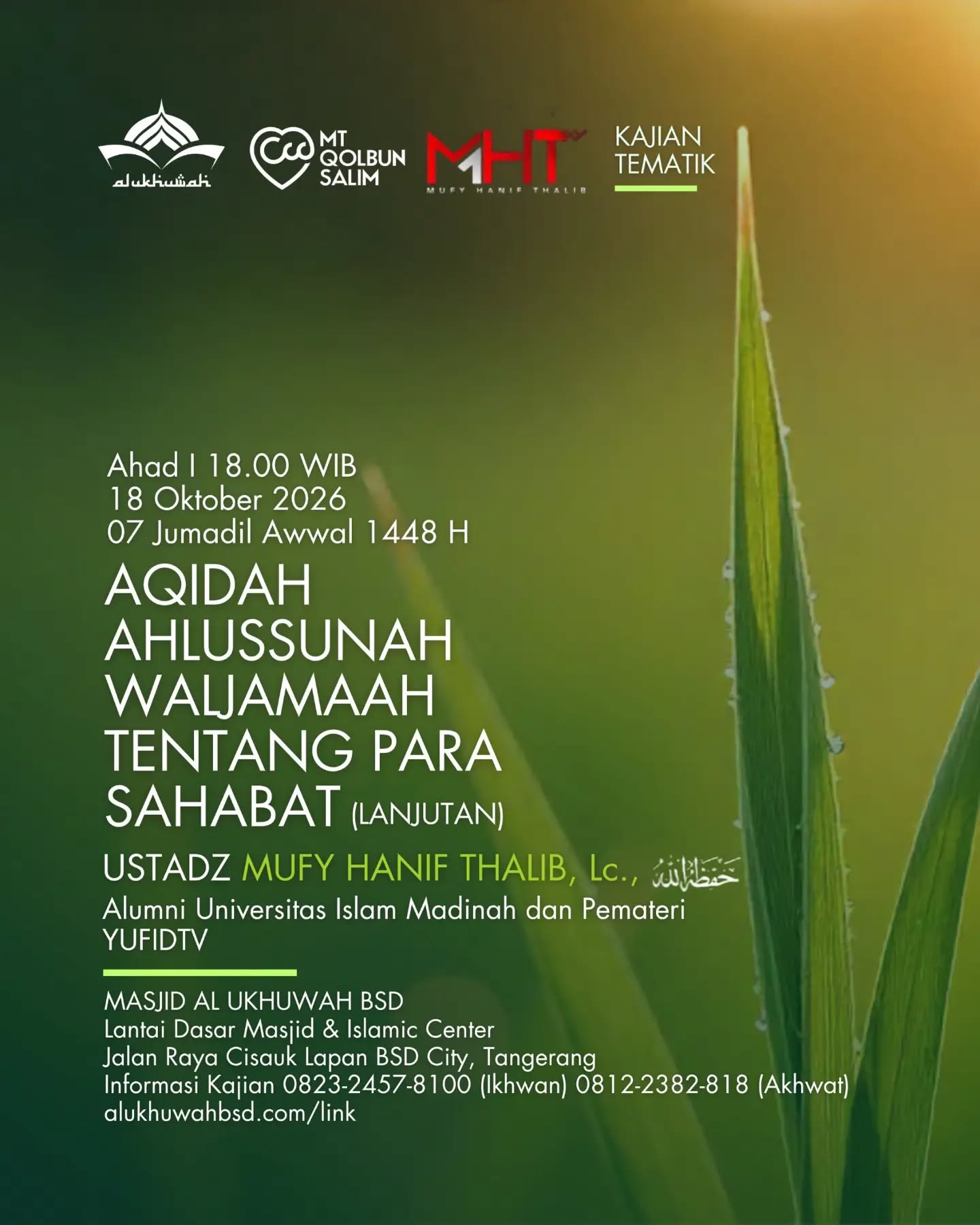 Poster asli dari @masjidalukhuwah