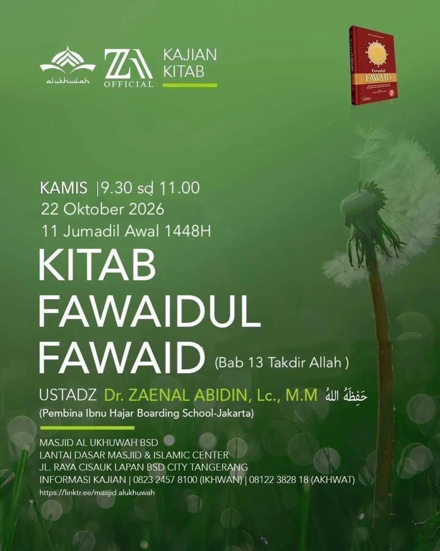 Poster asli dari @masjidalukhuwah
