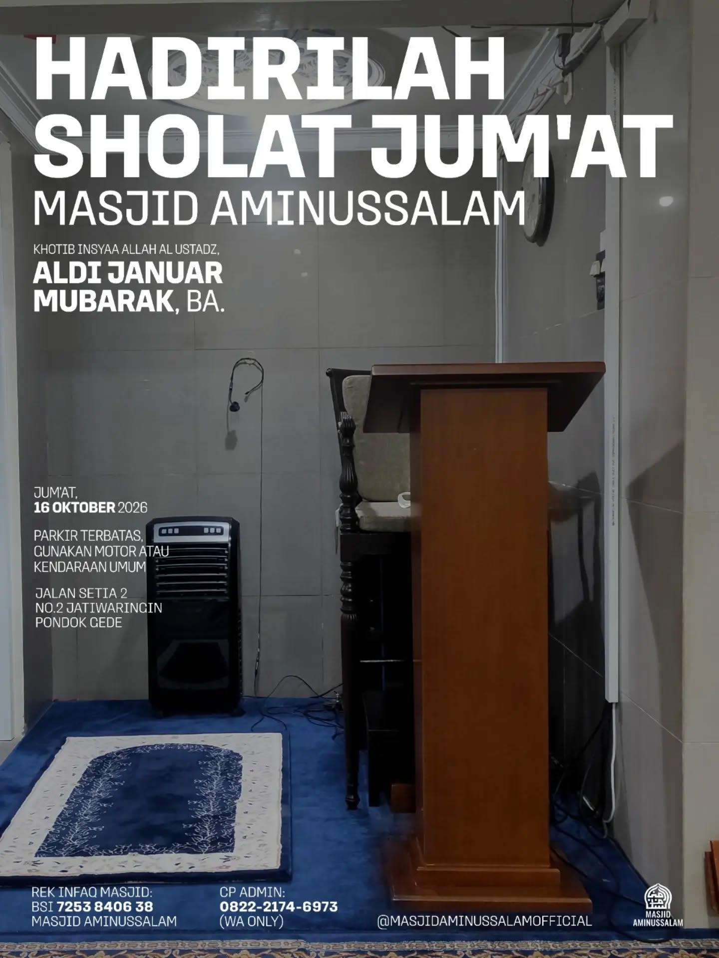 Poster asli dari @masjidaminussalamofficial