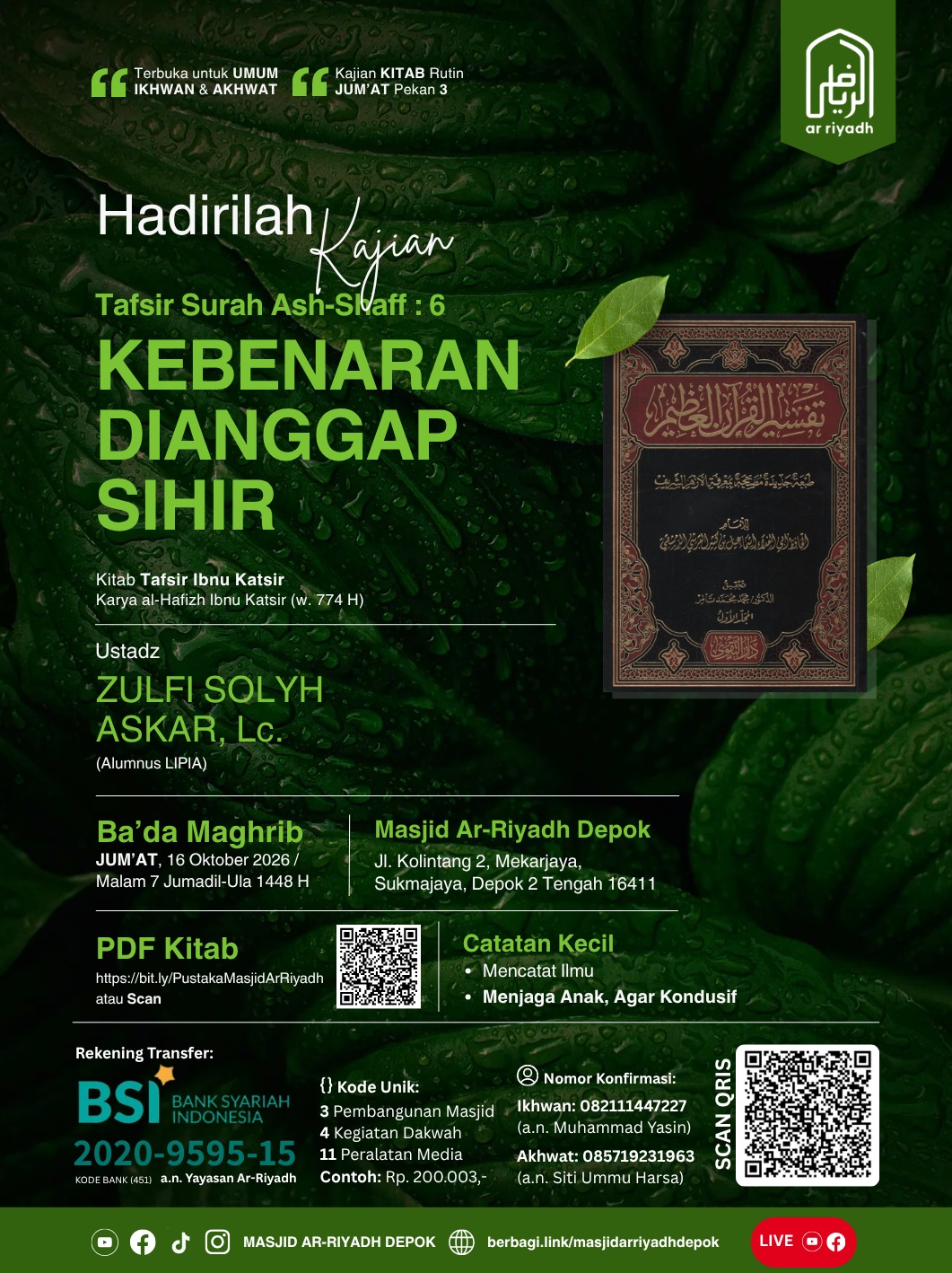 Poster asli dari @mtarriyadh_depok