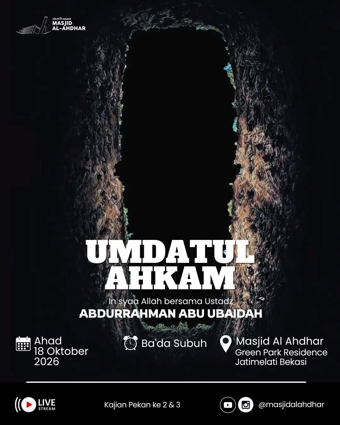 Poster asli dari @masjidalahdhar