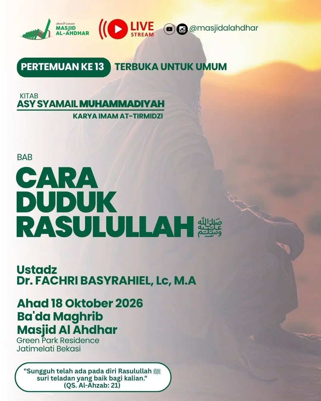 Poster asli dari @masjidalahdhar