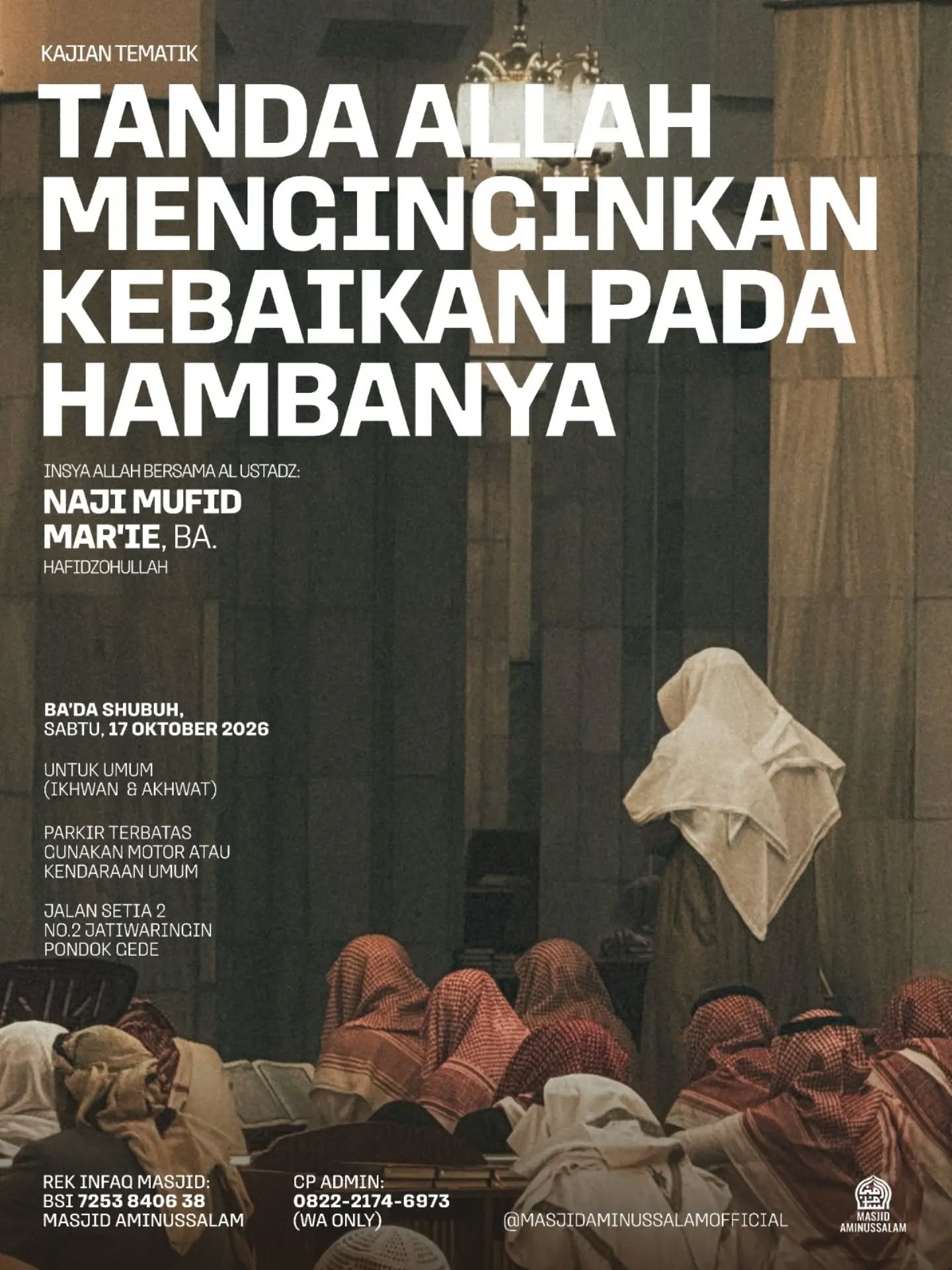 Poster asli dari @masjidaminussalamofficial