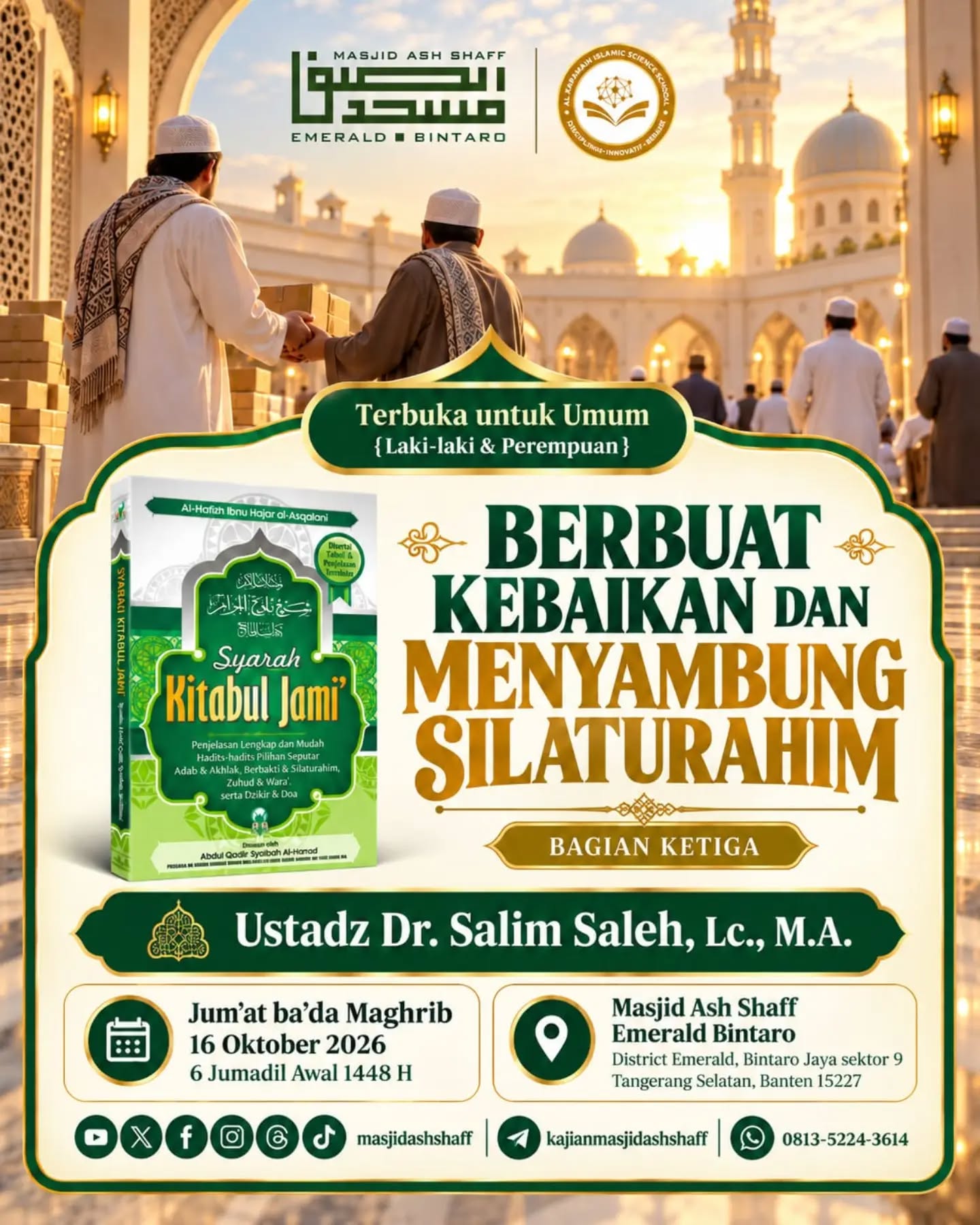 Poster asli dari @masjidashshaff