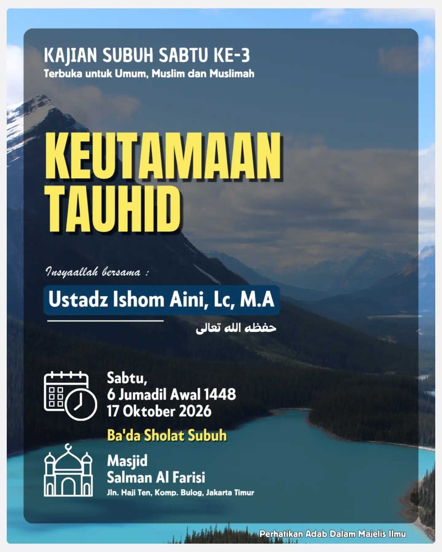 Poster asli dari @mt_salmanalfarisi.jkt