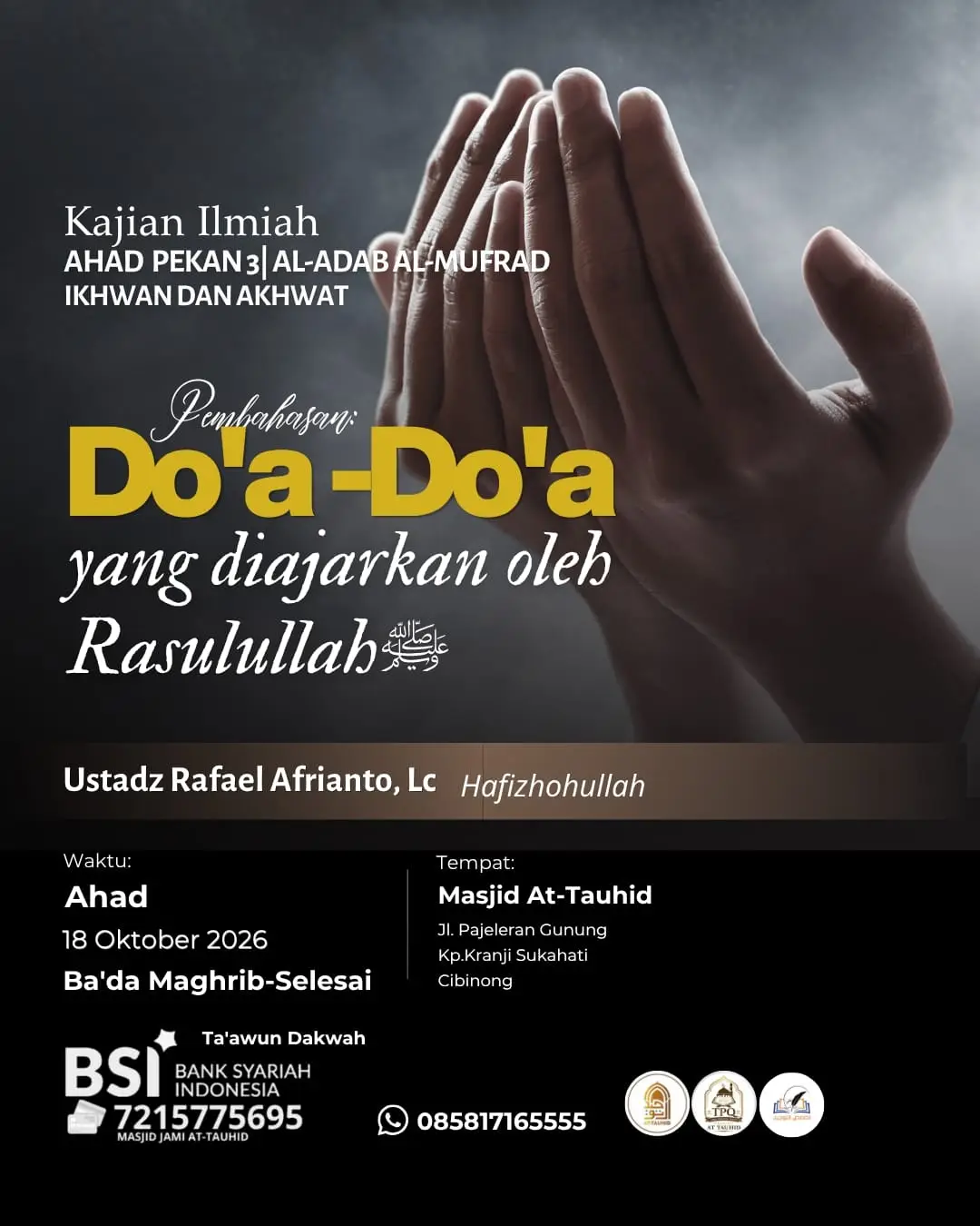 Poster asli dari @masjid.attauhid1