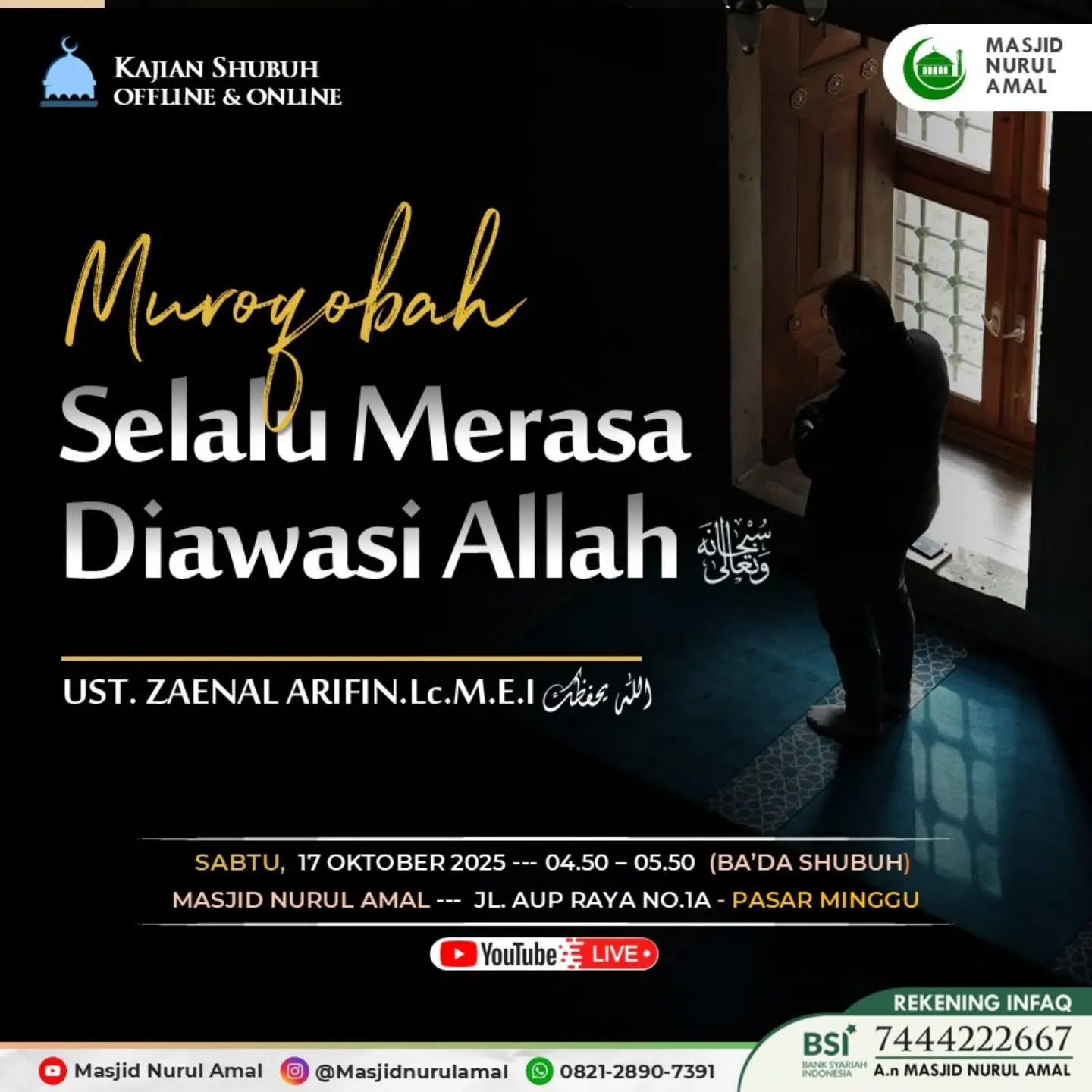 Poster asli dari @masjidnurulamal