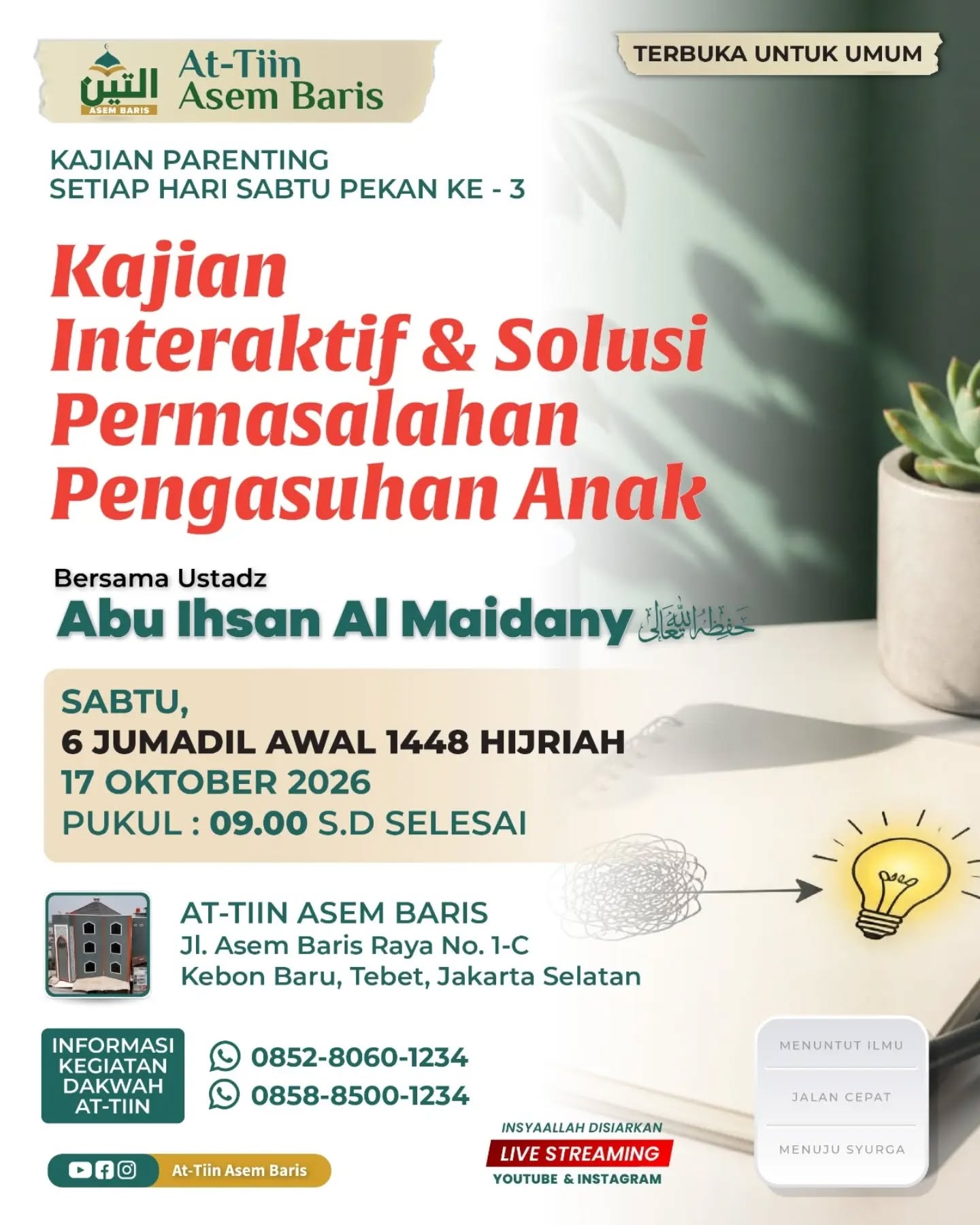 Poster asli dari @masjidattiinasembaris