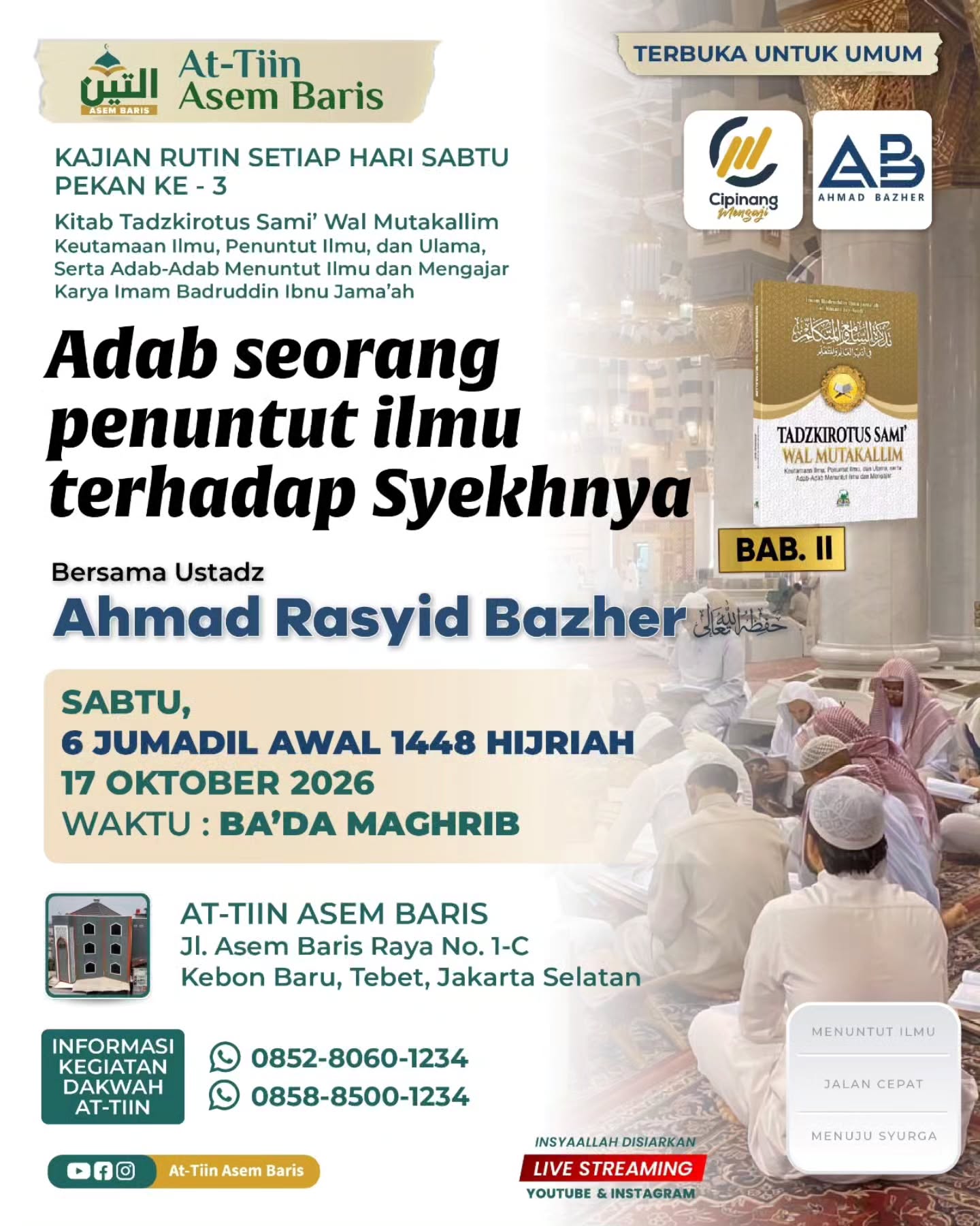 Poster asli dari @masjidattiinasembaris