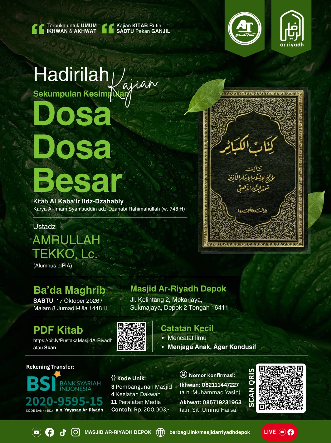 Poster asli dari @mtarriyadh_depok