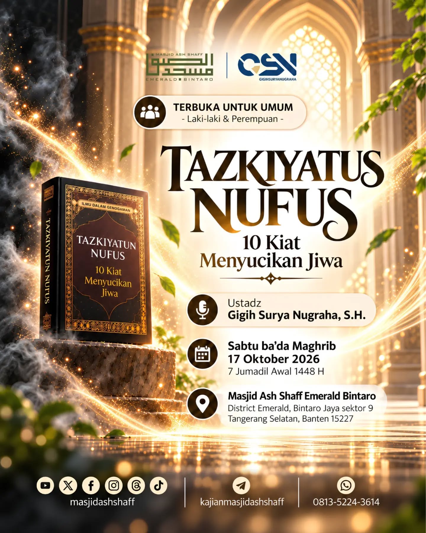 Poster asli dari @masjidashshaff