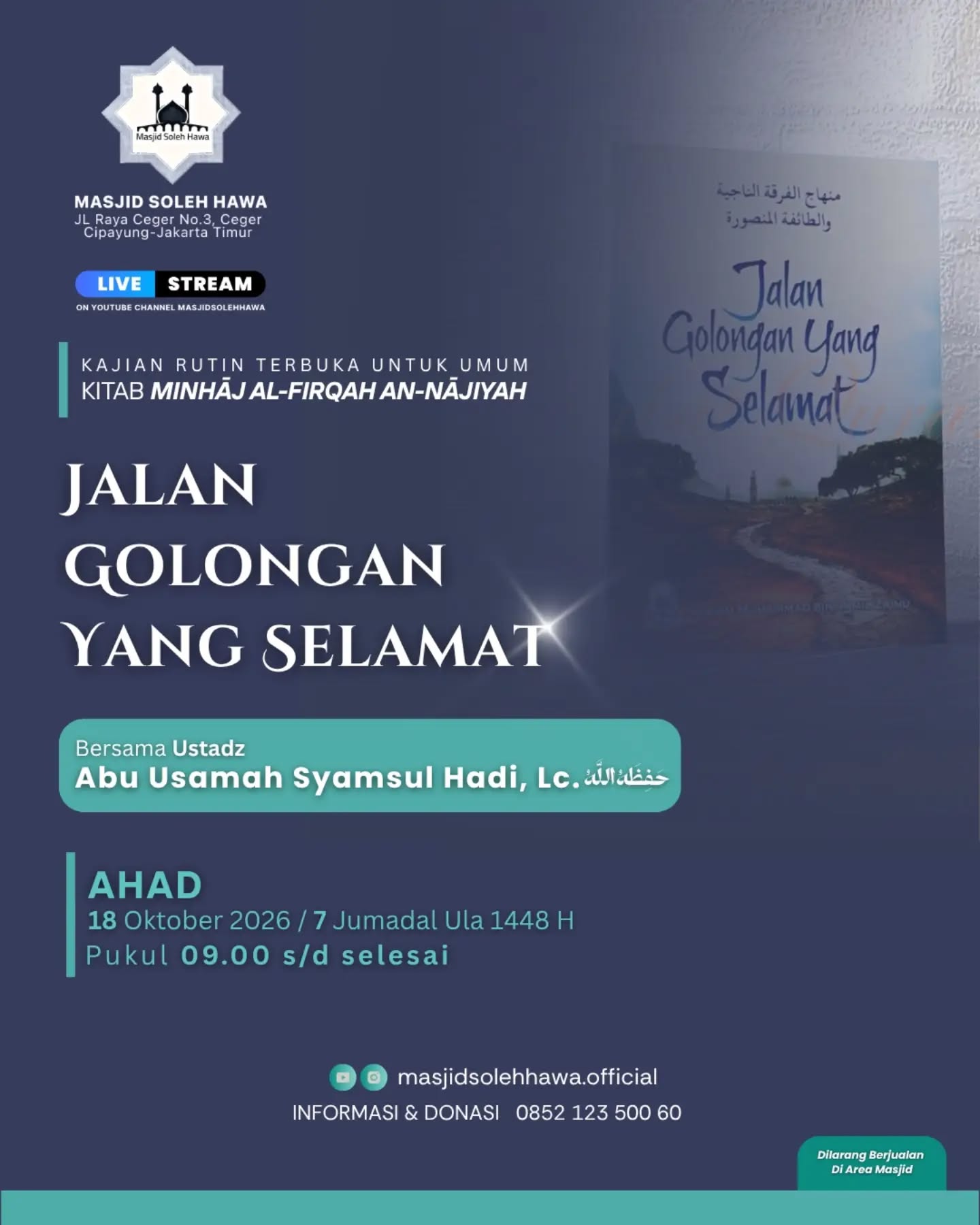 Poster asli dari @masjidsolehhawa.official
