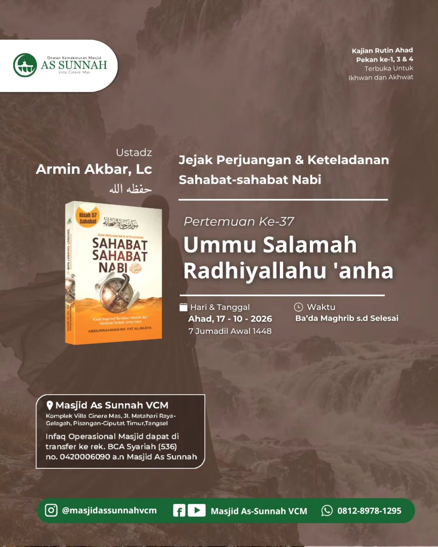 Poster asli dari @masjidassunnahvcm