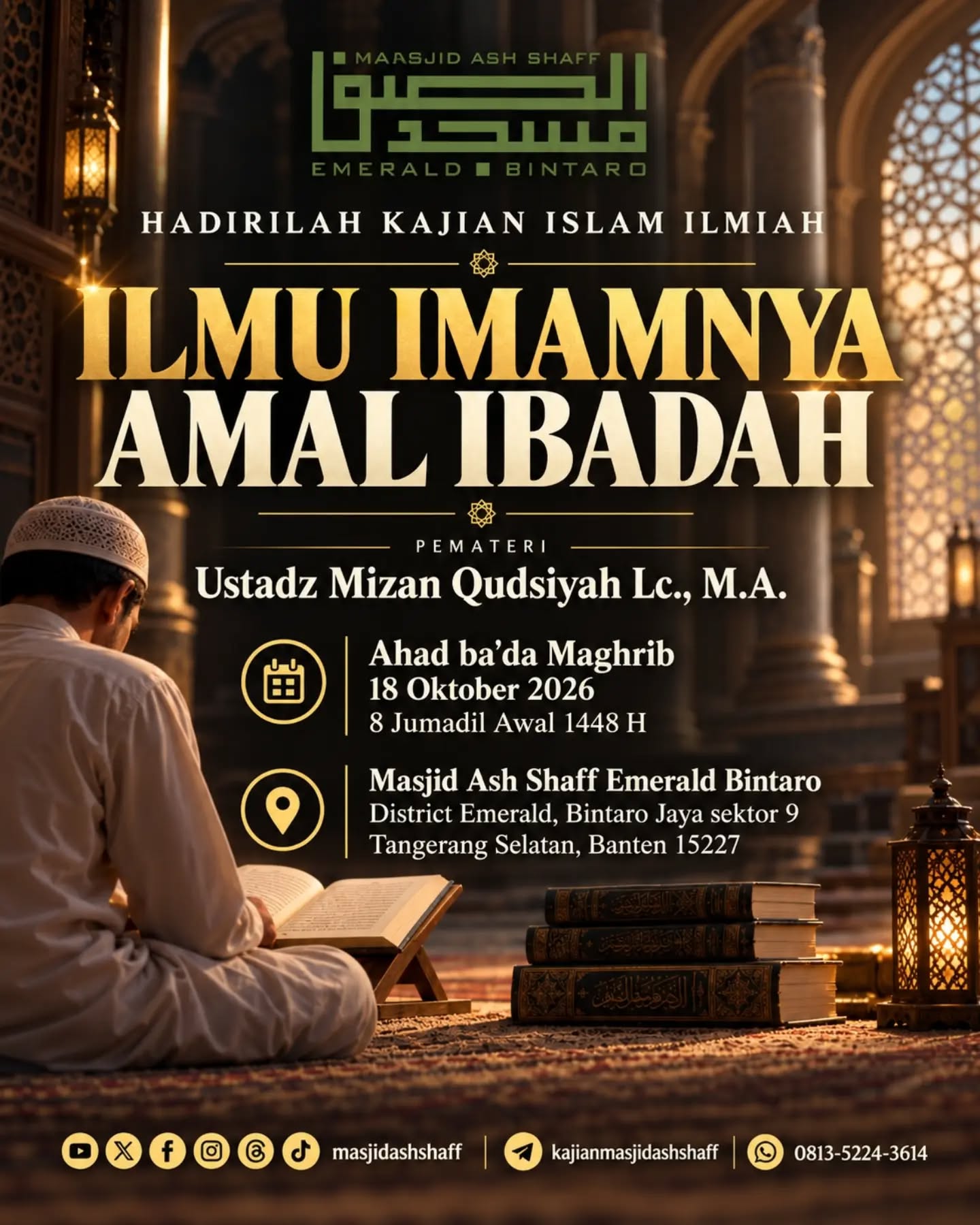 Poster asli dari @masjidashshaff
