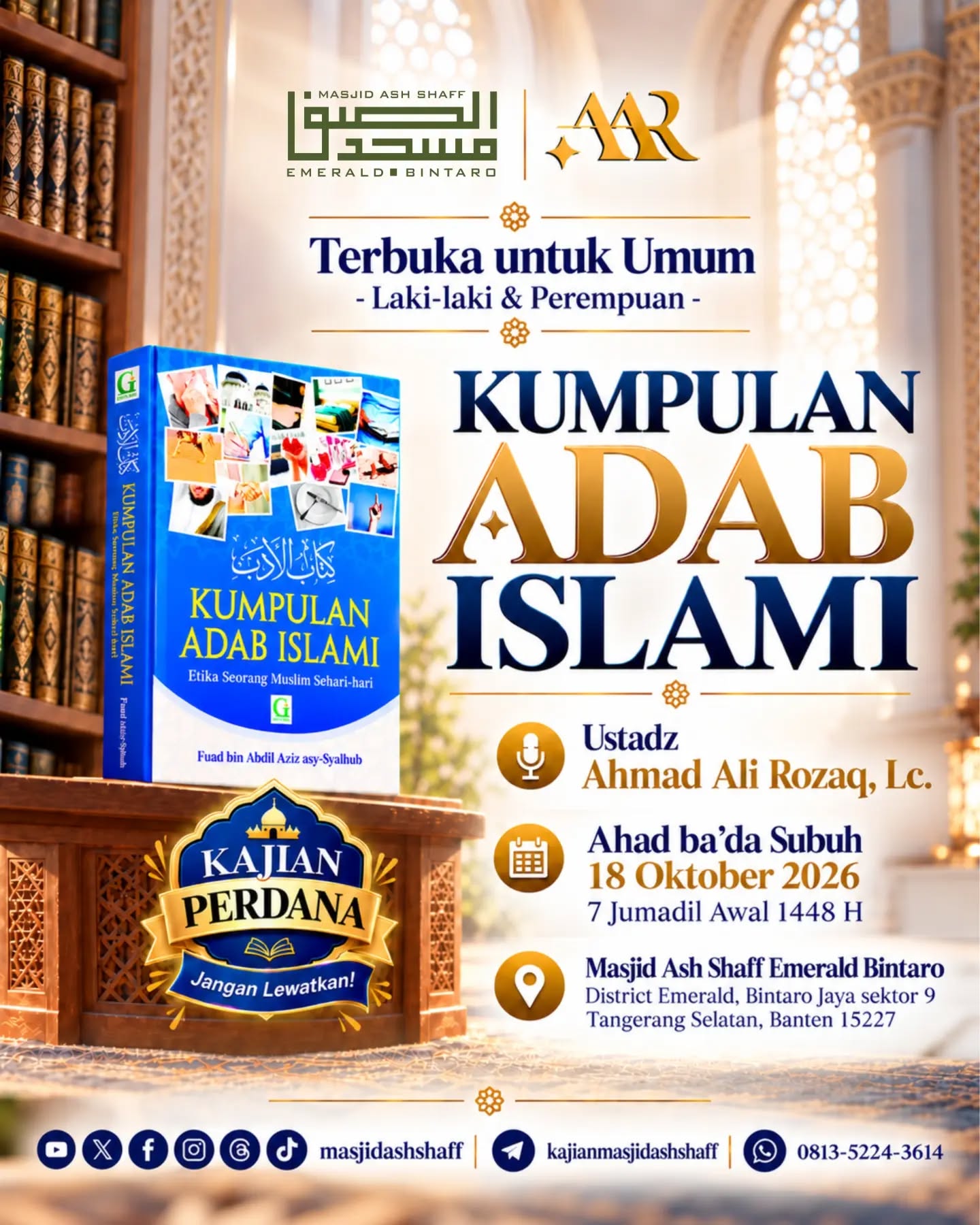 Poster asli dari @masjidashshaff