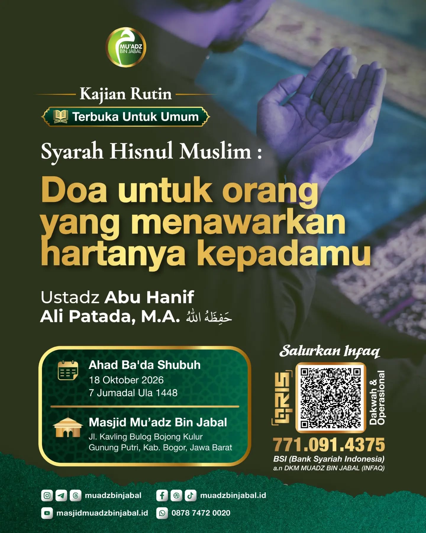 Poster asli dari @muadzbinjabal