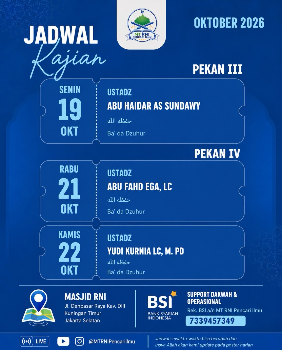 Poster asli dari @mtrnipencariilmu